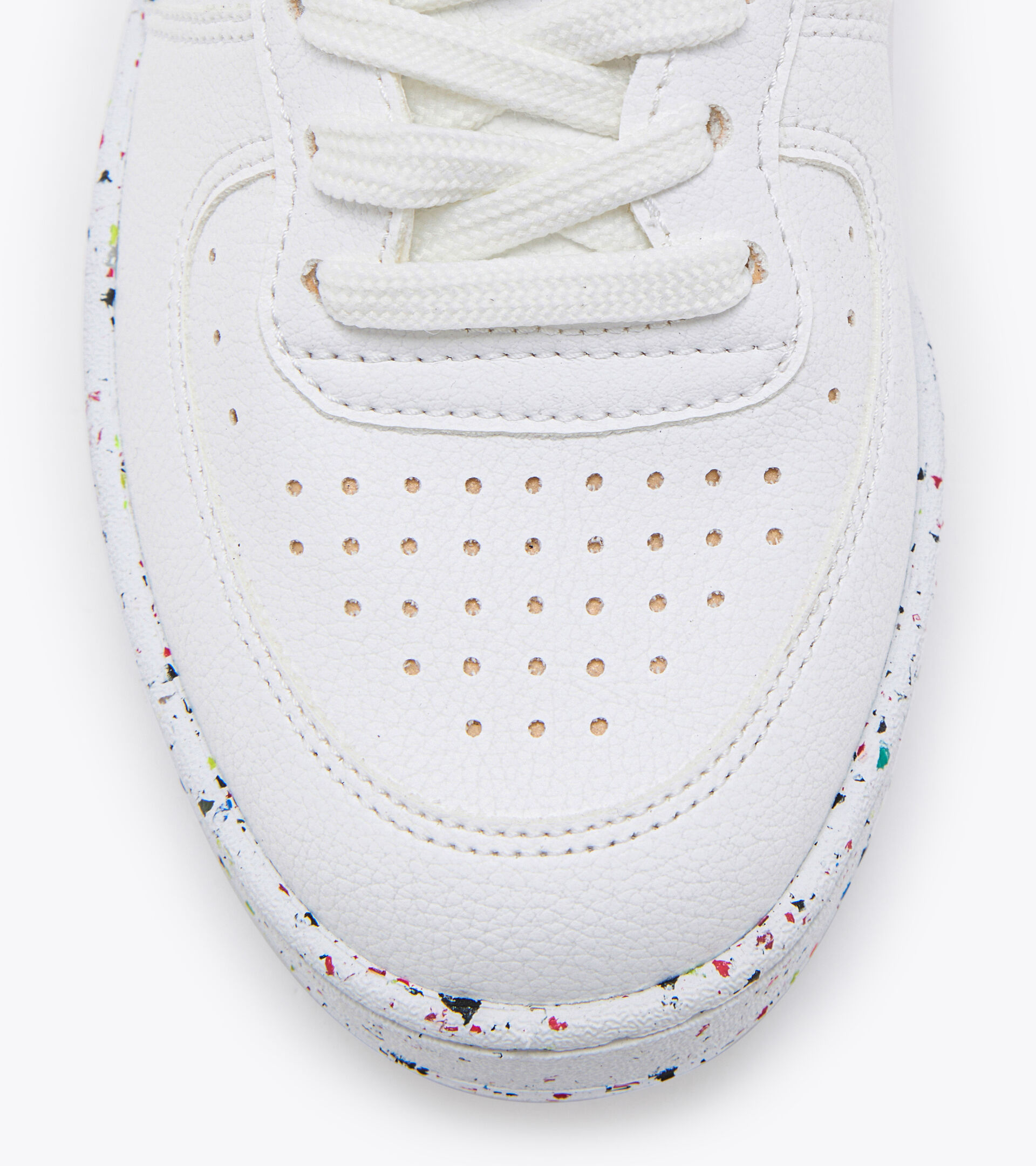 Heritage-Schuh 2030 - Unisex MI BASKET LOW 2030 WEISS/BLAU KORSAR - Diadora