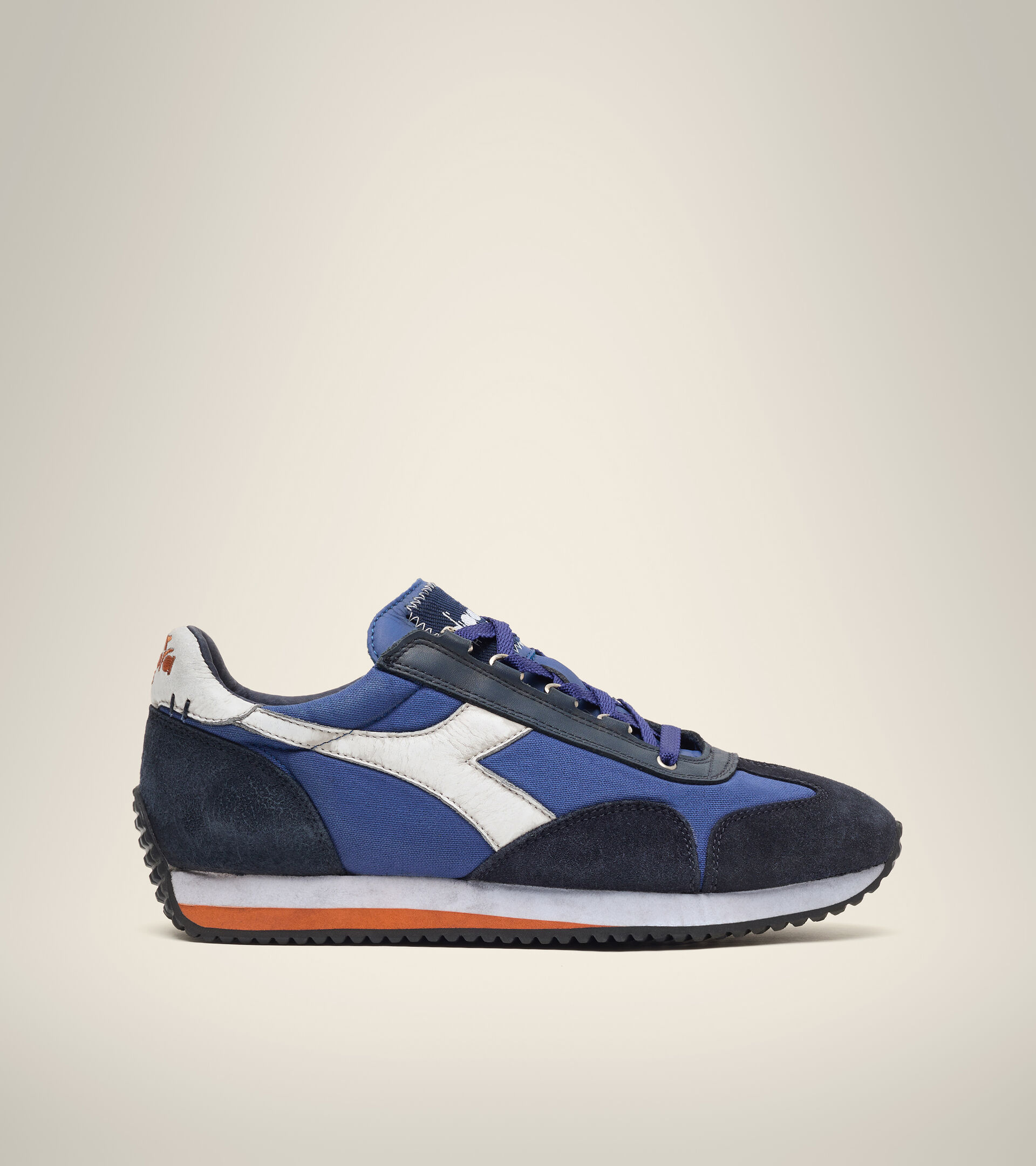 Footwear Heritage UNISEX EQUIPE H DIRTY STONE WASH EVO AZUL LIMOGES Diadora