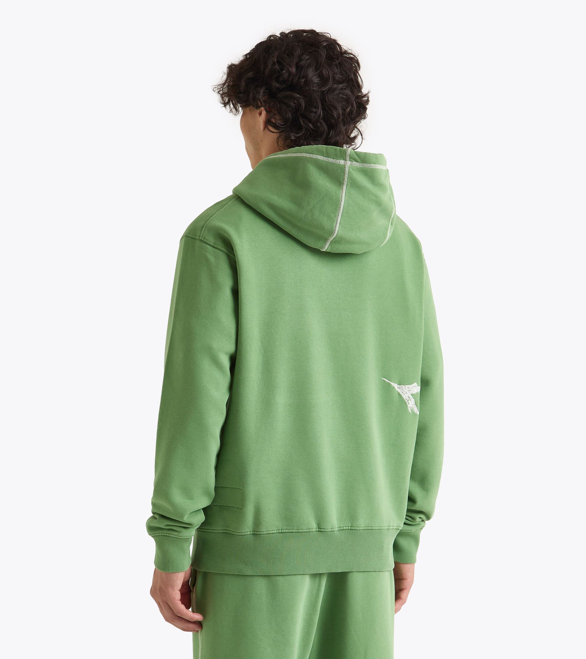 Sudadera Legacy - Made in Italy - Para todos los géneros HOODIE LEGACY VERDE HIEDRA INGLES - Diadora