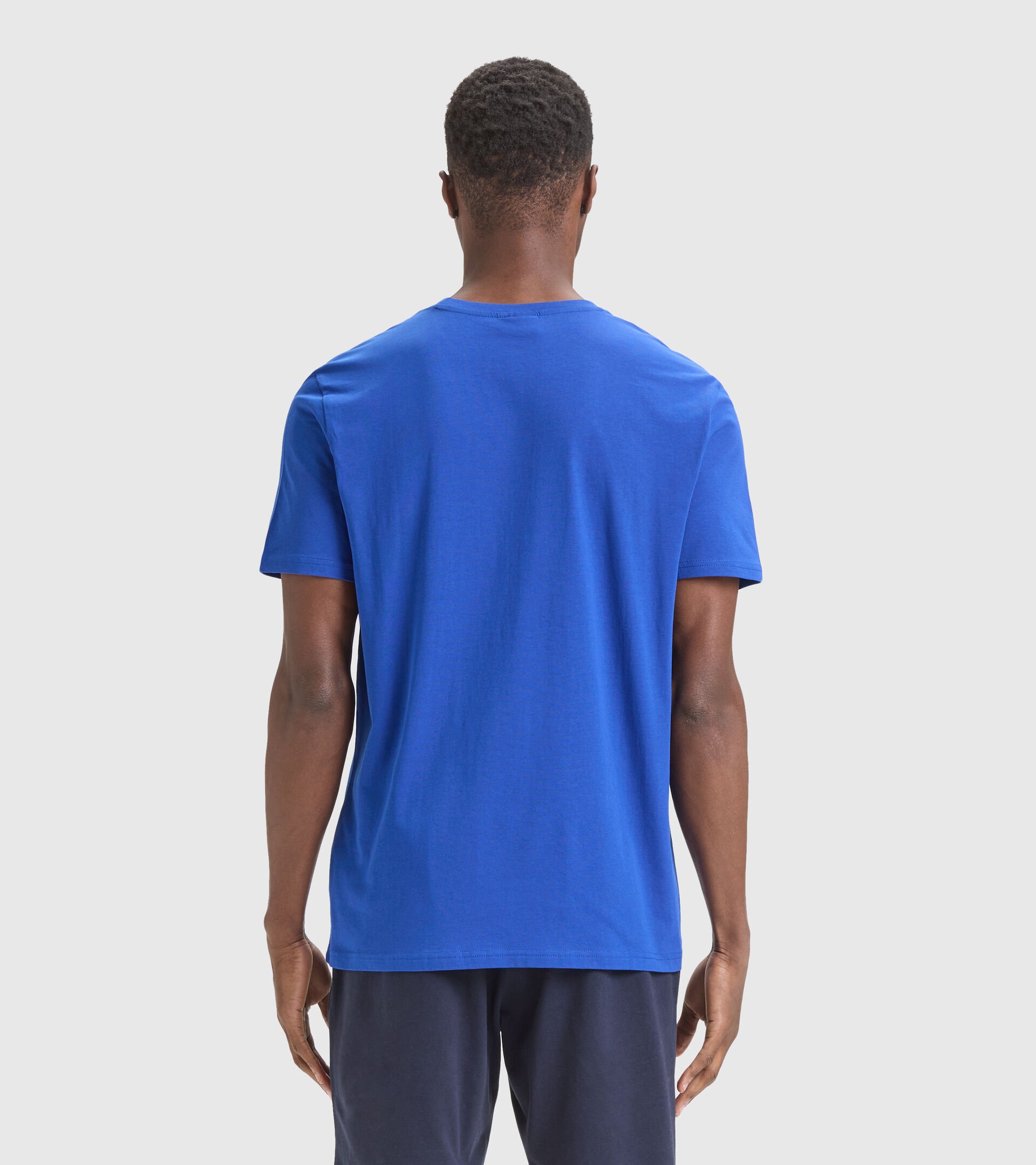Cotton T-shirt - Men T-SHIRT SS CORE TRUE BLUE - Diadora