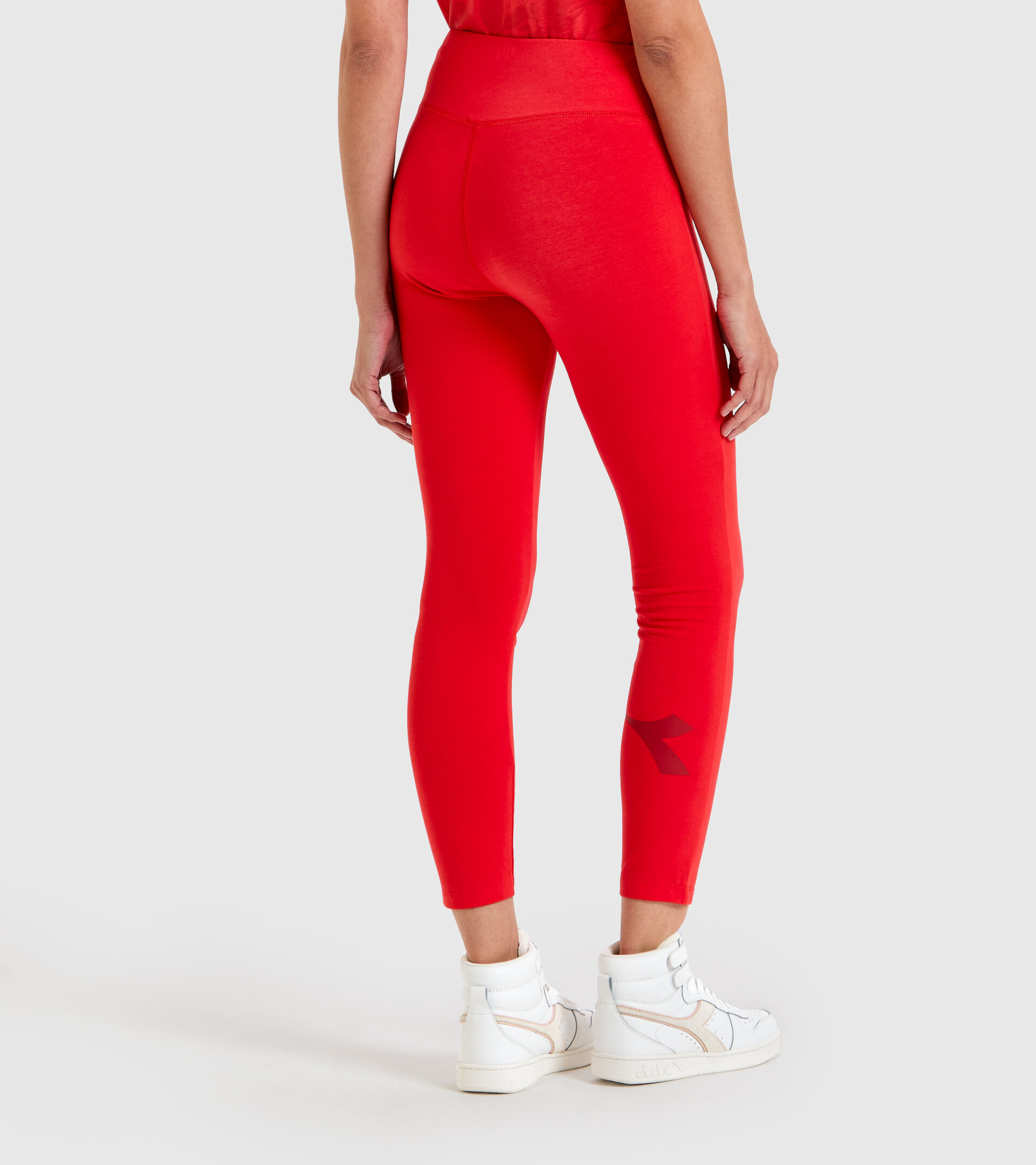 Stretch leggings - Women L. LEGGINGS MANIFESTO POPPY RED - Diadora