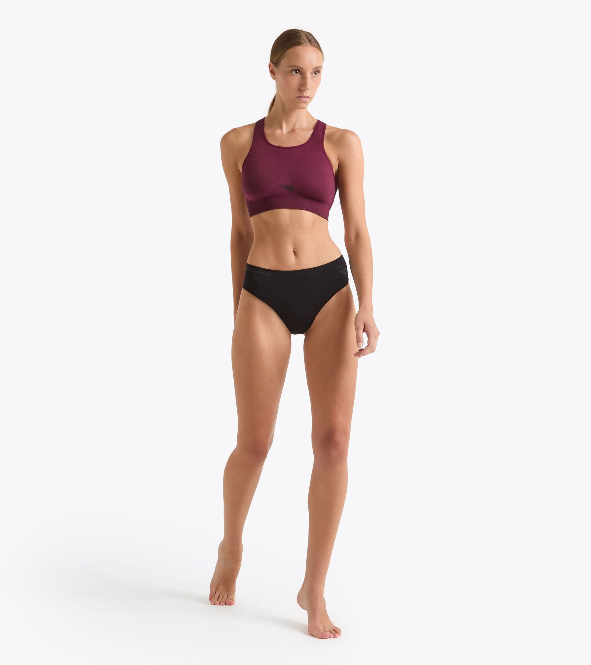 Slip técnico para correr§Made in Italy§Mujer L. BRIEF STRATOZERO NEGRO - Diadora