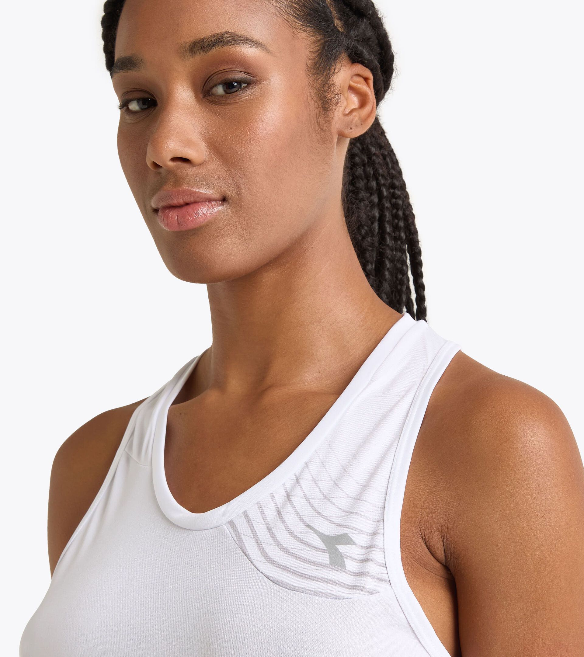 Tennis Tank Top - Women L. TANK COURT OPTICAL WHITE - Diadora