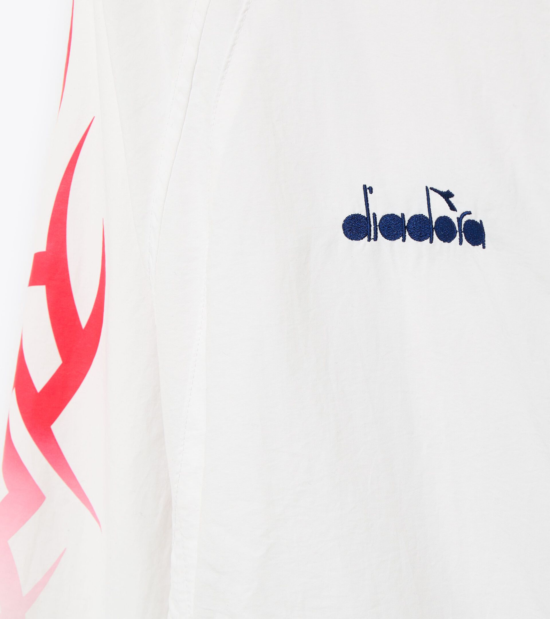 IUTER x diadora x SPECTRUM - Gender neutral windbreaker TRACK JACKET PIRATI OPTICAL WHITE - Diadora