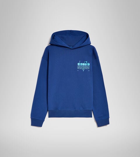 HOODIE MANIFESTO, SALTIRE NAVY Organic cotton hoodie - Unisex HOODIE MANIFESTO SALTIRE NAVY - Diadora