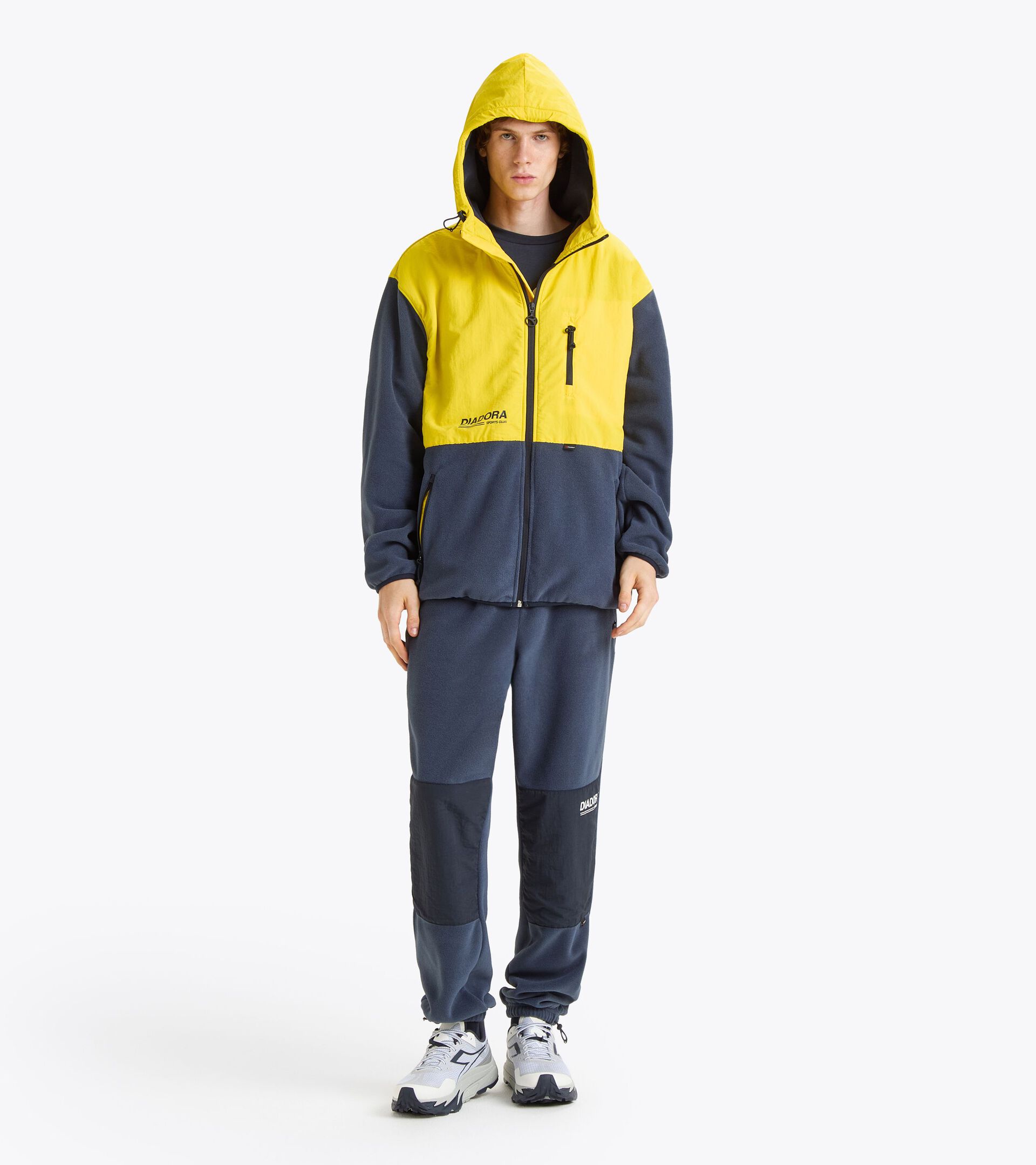Legacy hoodie - Made in Italy - All-Gender HOODIE SHERPA LEGACY HIGH VISIBILITY - Diadora
