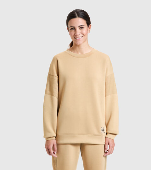 Crew-neck sweatshirt - Women L. SWEATSHIRT CREW URBANITY STARFISH - Diadora