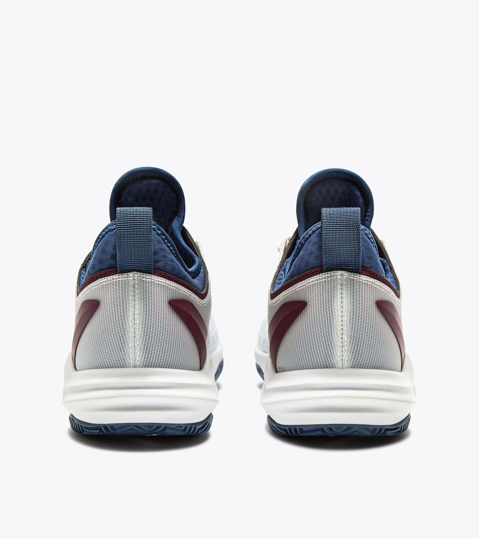 Tennis shoes for clay courts - Men SPEED BLUSHIELD FLY 4 + CLAY WHT/ENSIGN BL/MAROON BANNER - Diadora
