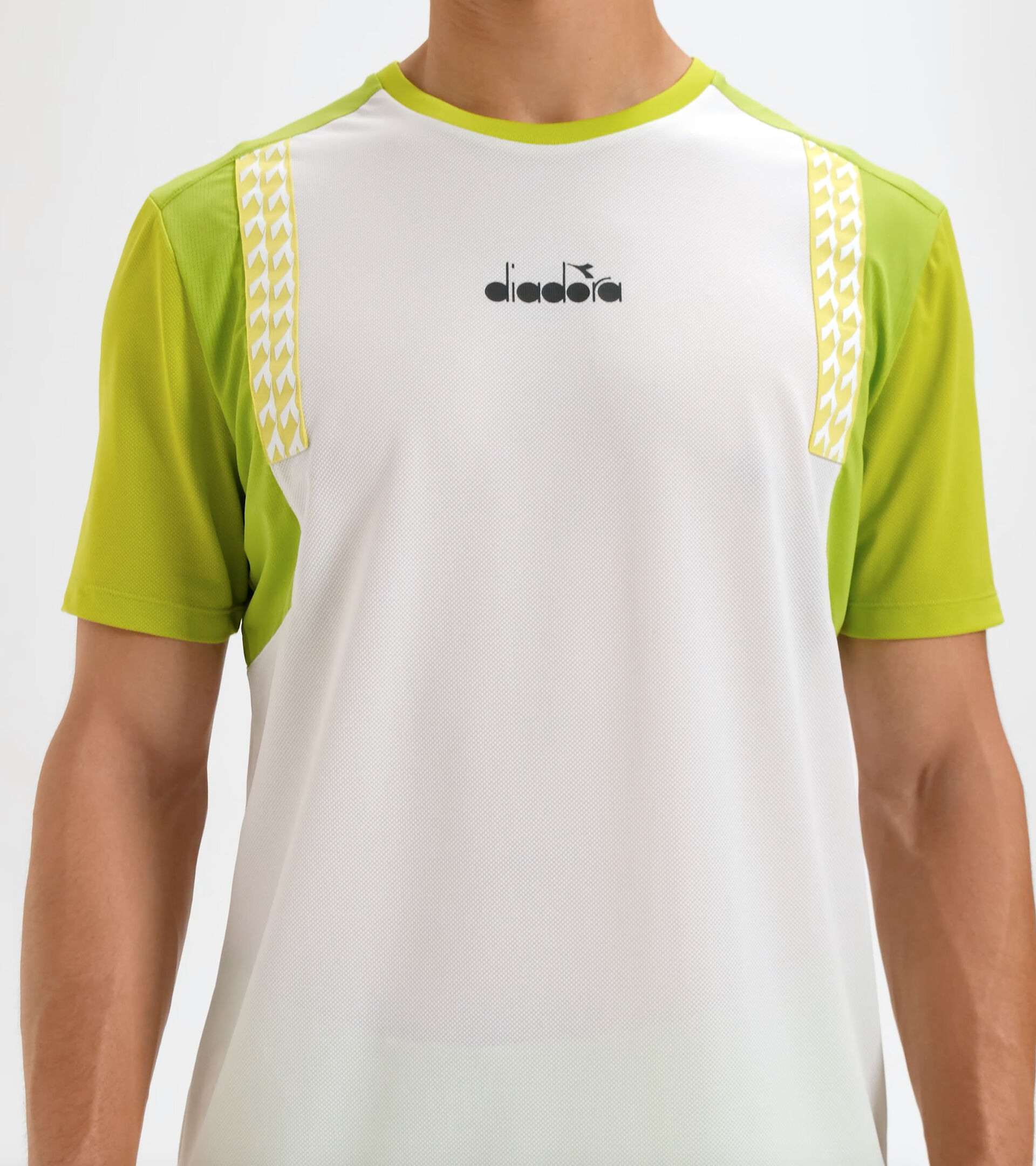 Tennis T-shirt - Men SS T-SHIRT CLAY OPTICAL WHITE - Diadora