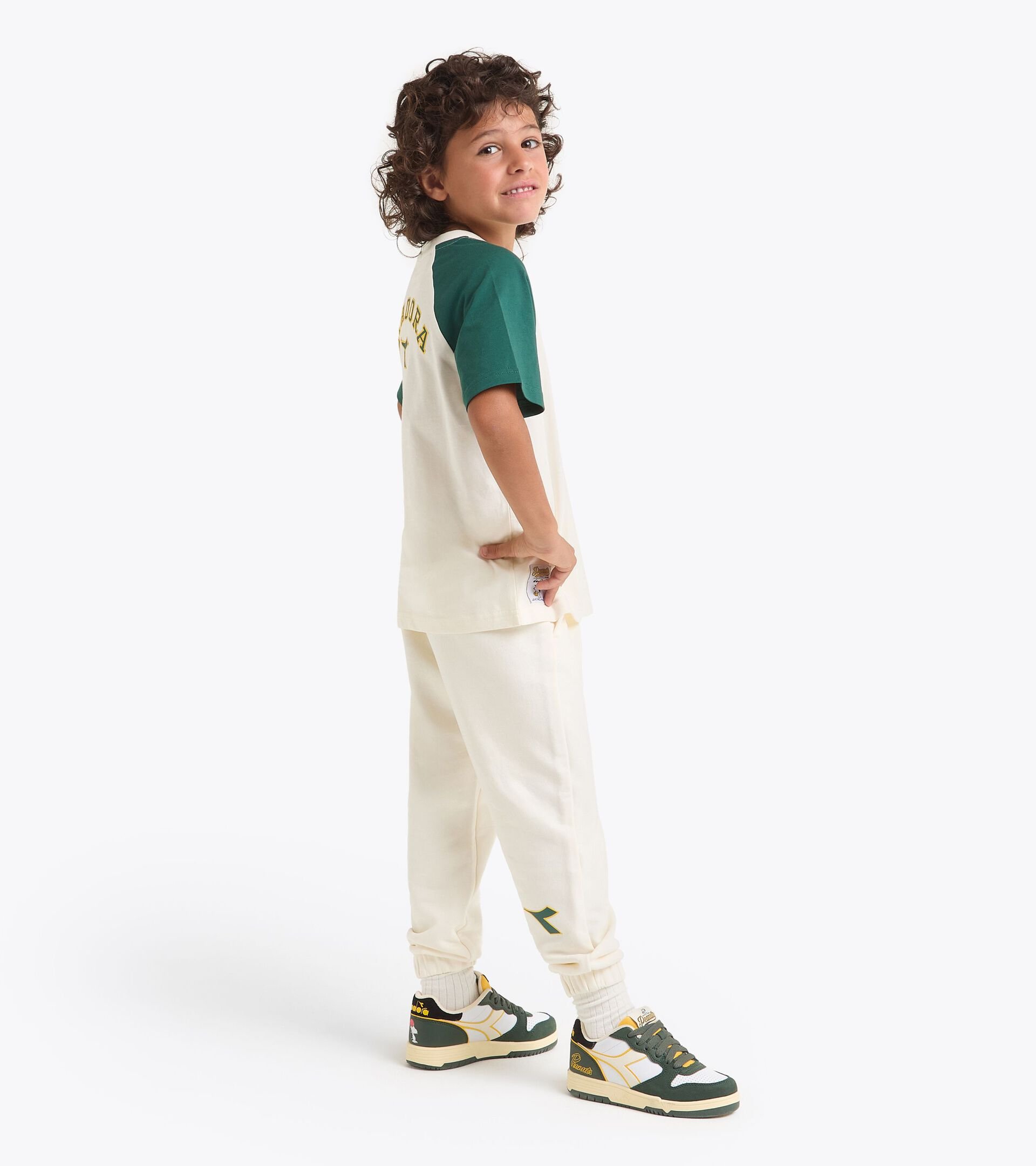 Pantalón de chándal Peanuts de estilo universitario - Niños y niñas  JU. PANTS PEANUTS BIANCO GARDENIA - Diadora