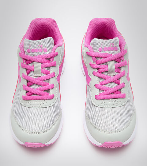 FALCON JR, ARGENTO DD/ROSA MAGENTA Chaussures de running - Unisexe Enfant FALCON JR ARGENTO DD/ROSA MAGENTA - Diadora