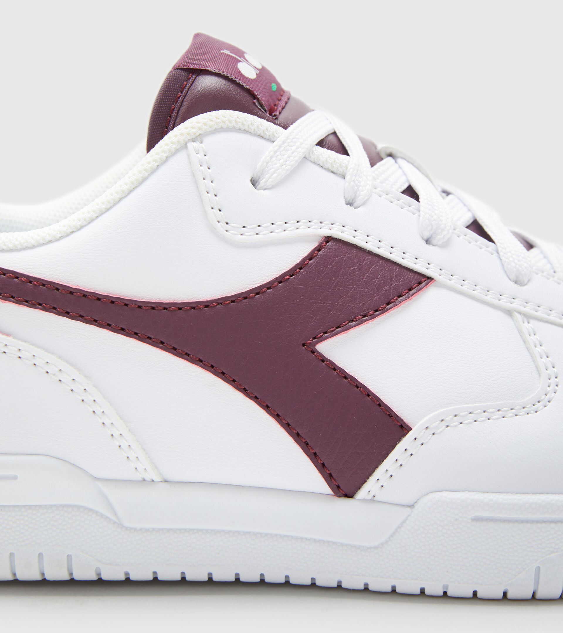 Sportschuh - Jugendliche 8-16 Jahren RAPTOR LOW GS WEISS/TRAUBE WEIN - Diadora