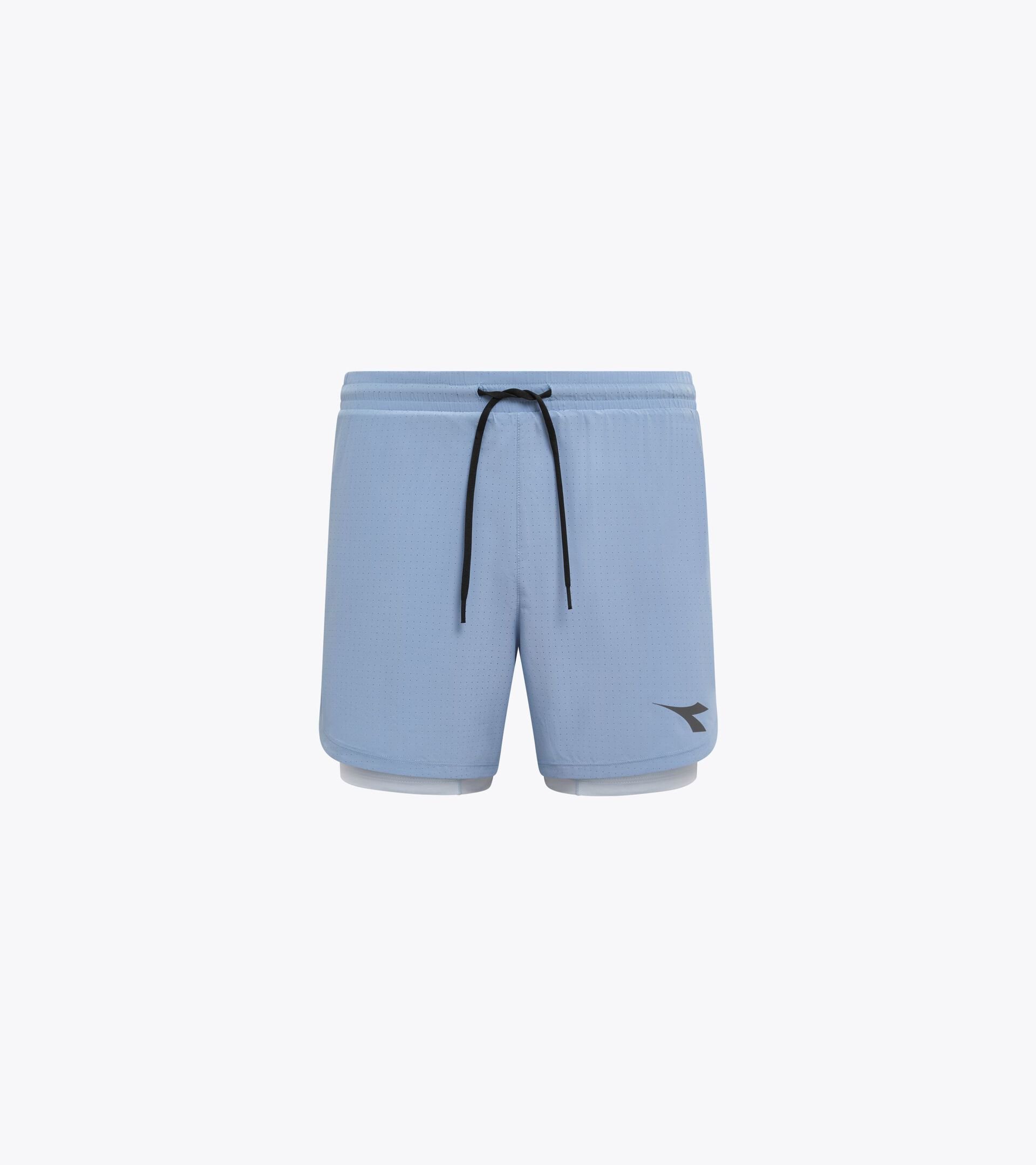 2-in-1 Running Shorts - Men&rsquo;s
 SHORTS 2IN1 5 ENDLESS SKY - Diadora