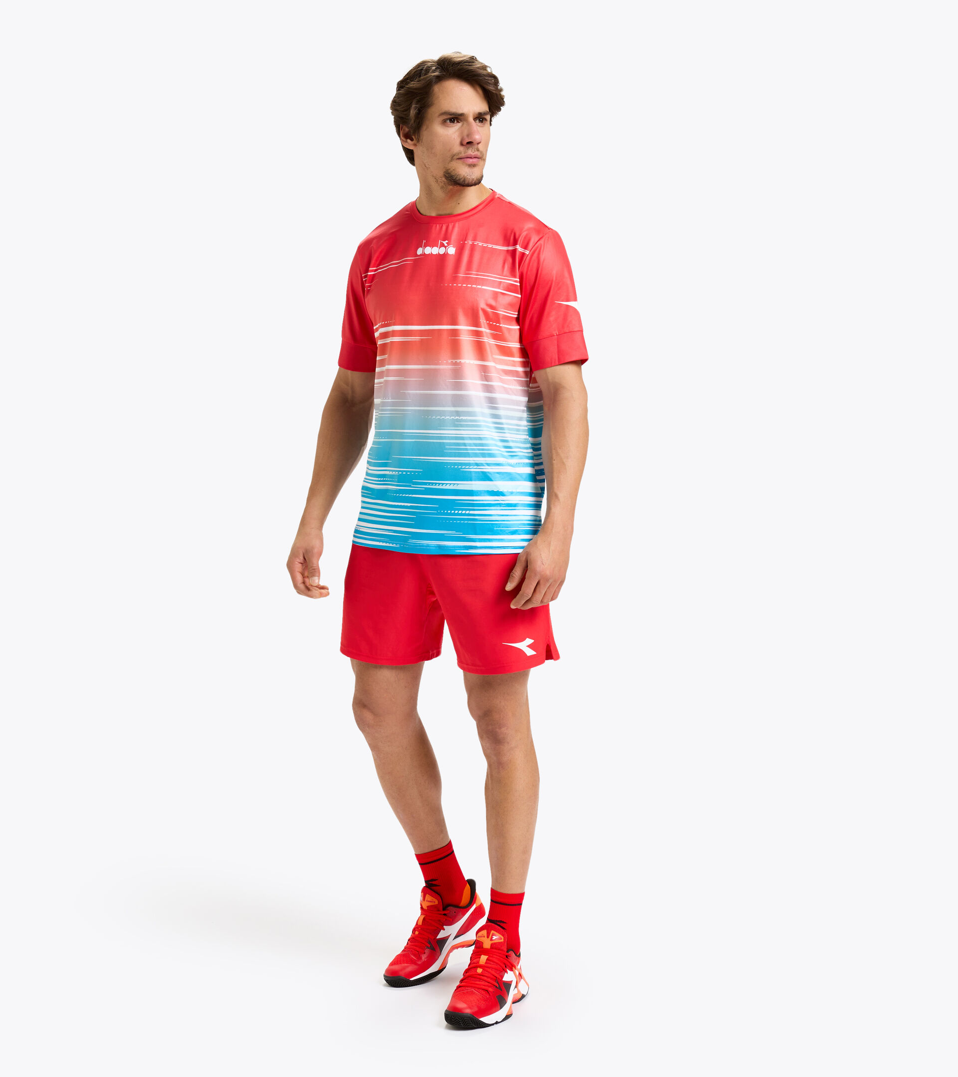 Tennis T-shirt - Men SS T-SHIRT ICON LAGUNA SUNRISE - Diadora