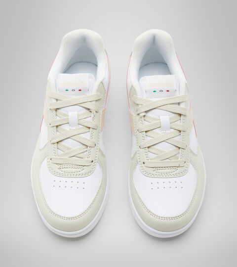 RAPTOR LOW GS, WHITE BONE/PASTEL ROSE TAN Sports shoes - Youth 8-16 years RAPTOR LOW GS WHITE BONE/PASTEL ROSE TAN - Diadora