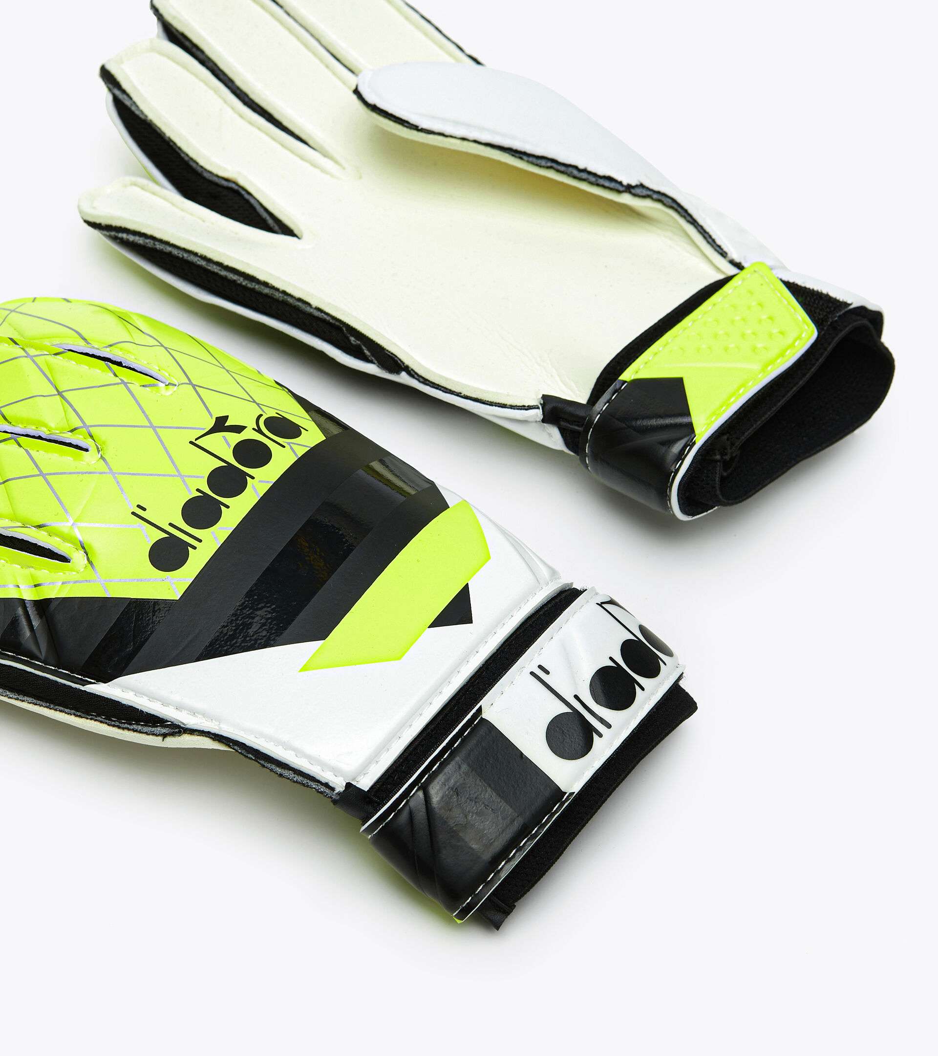 Torwarthandschuhe GK ELITE BIANCO/NERO/GIALLO FLUO - Diadora