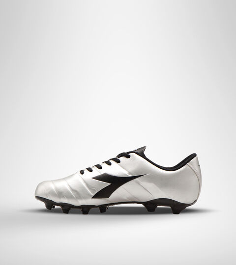 PICHICHI 3 MG14, ARGENTO DD/NERO Fußballschuh für kompakte Böden PICHICHI 3 MG14 ARGENTO DD/NERO - Diadora