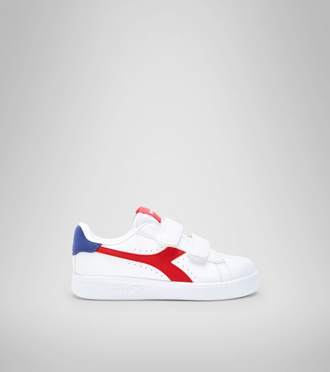 Chaussures de sport - Enfants 4-8 ans GAME P ACE PS BLANC/ROUGE LAVE EN FUSION - Diadora