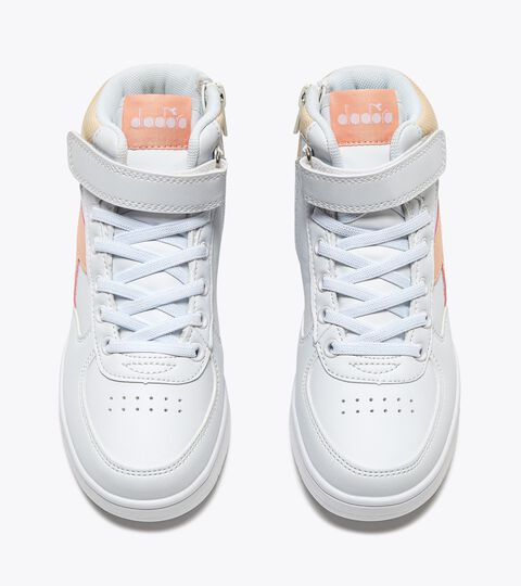 RAPTOR MID PS, WHITE/PEACH PARFAIT Sports shoes - Kids 4-8 years RAPTOR MID PS WHITE/PEACH PARFAIT - Diadora