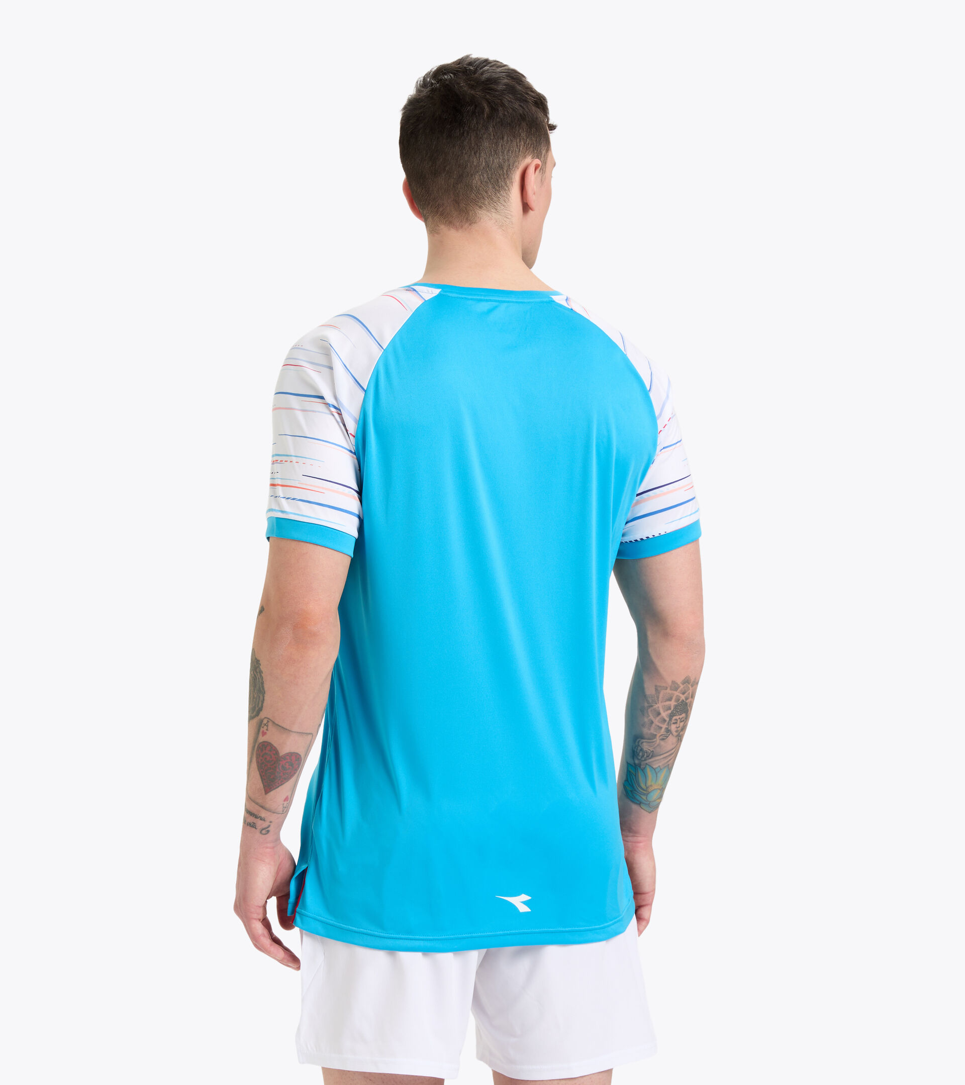 Tennis T-shirt - Men SS T-SHIRT TURQUOISE BLUE - Diadora