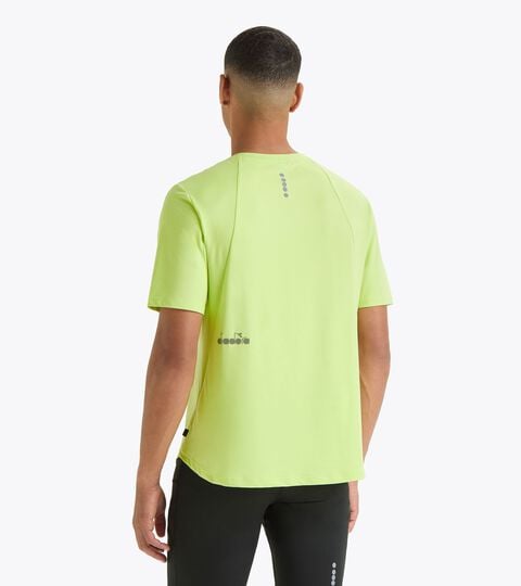 SS T-SHIRT TECH RUN CREW, SHADOW LIME High performance running t-shirt - Men’s SS T-SHIRT TECH RUN CREW SHADOW LIME - Diadora