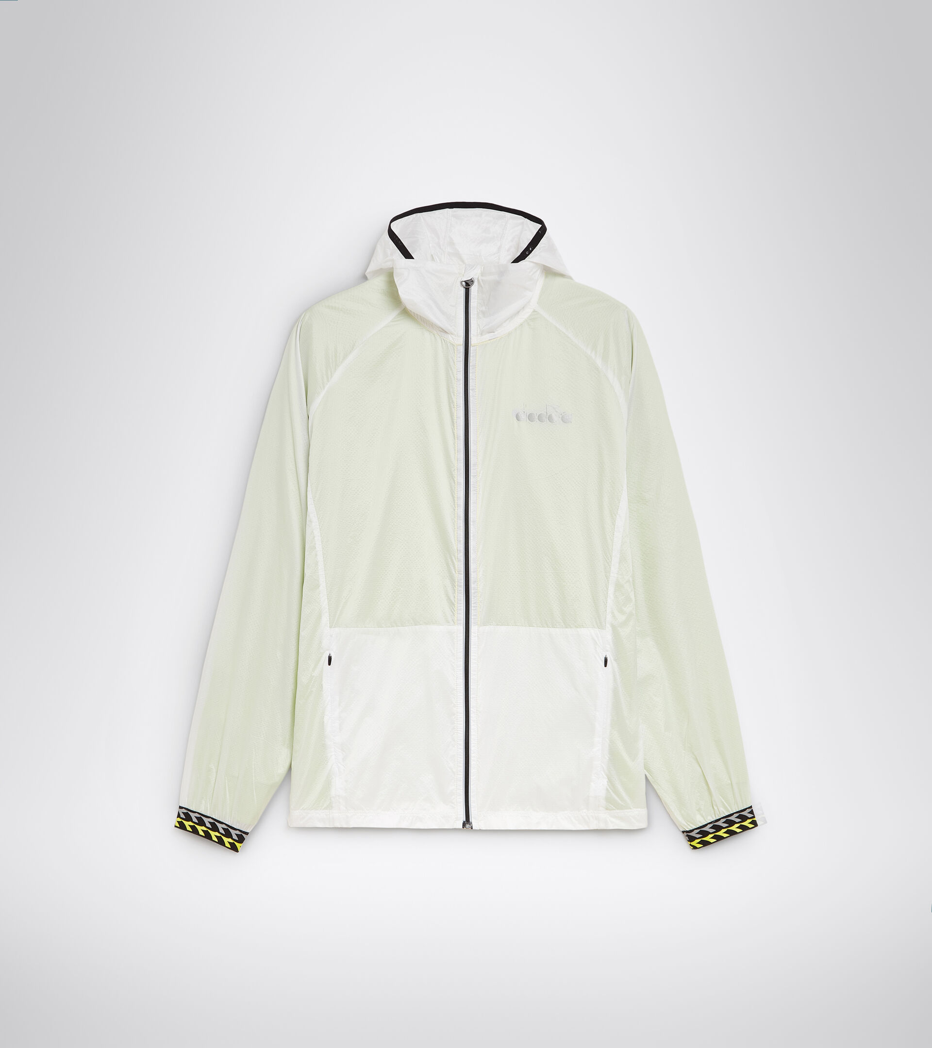 Running windbreaker - Men MULTILAYER JACKET BE ONE OPTICAL WHITE - Diadora