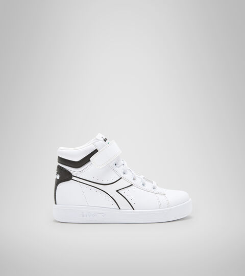 Sports shoes - Kids 4-8 years GAME P HIGH PS WHITE/WHITE/BLACK - Diadora
