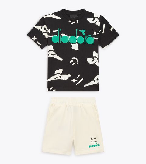 JB. SET SMILE LOGO TD, BLUE /HONEYSUCKLE Sport suit - Fit comfort - Baby boy (2-7 years) JB. SET SMILE LOGO TD BLUE /HONEYSUCKLE - Diadora
