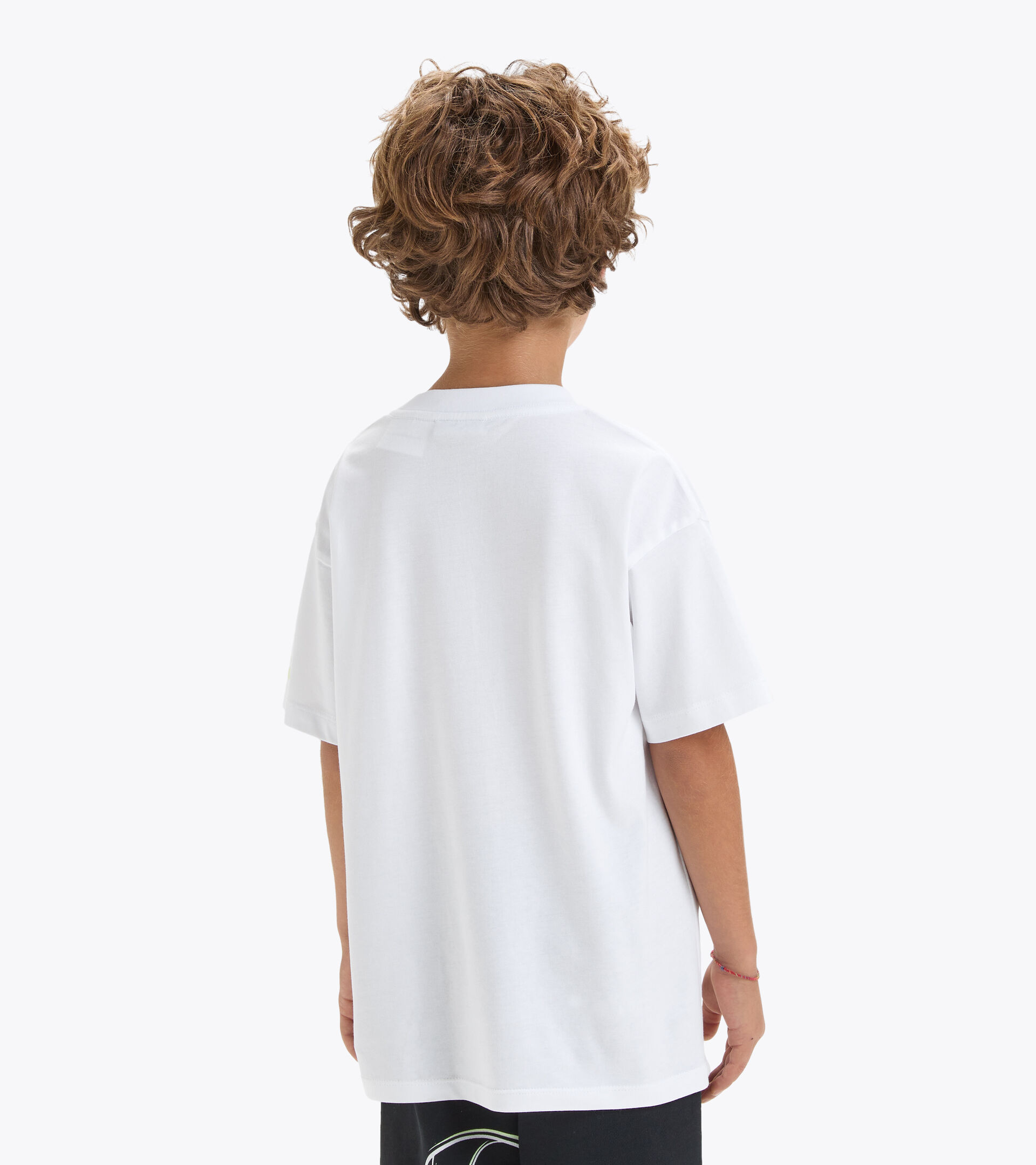 Sports T-shirt - Kids JU.T-SHIRT SS WB OPTICAL WHITE + D - Diadora