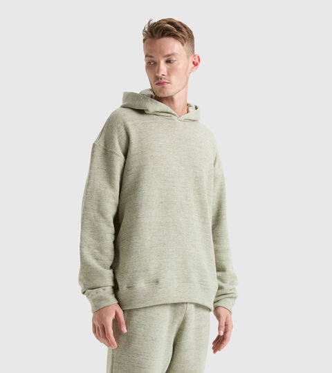 Hooded sweatshirt - Unisex HOODIE MANIFESTO 2030 DESERT SAGE MELANGE - Diadora