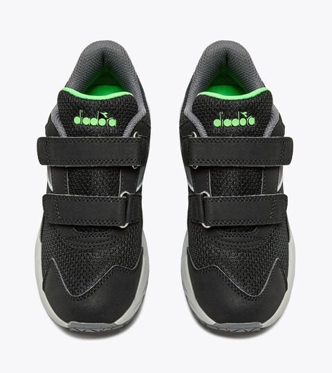 FALCON 4 JR V, BLACK/STEEL GRAY Junior running shoe - Unisex FALCON 4 JR V BLACK/STEEL GRAY - Diadora