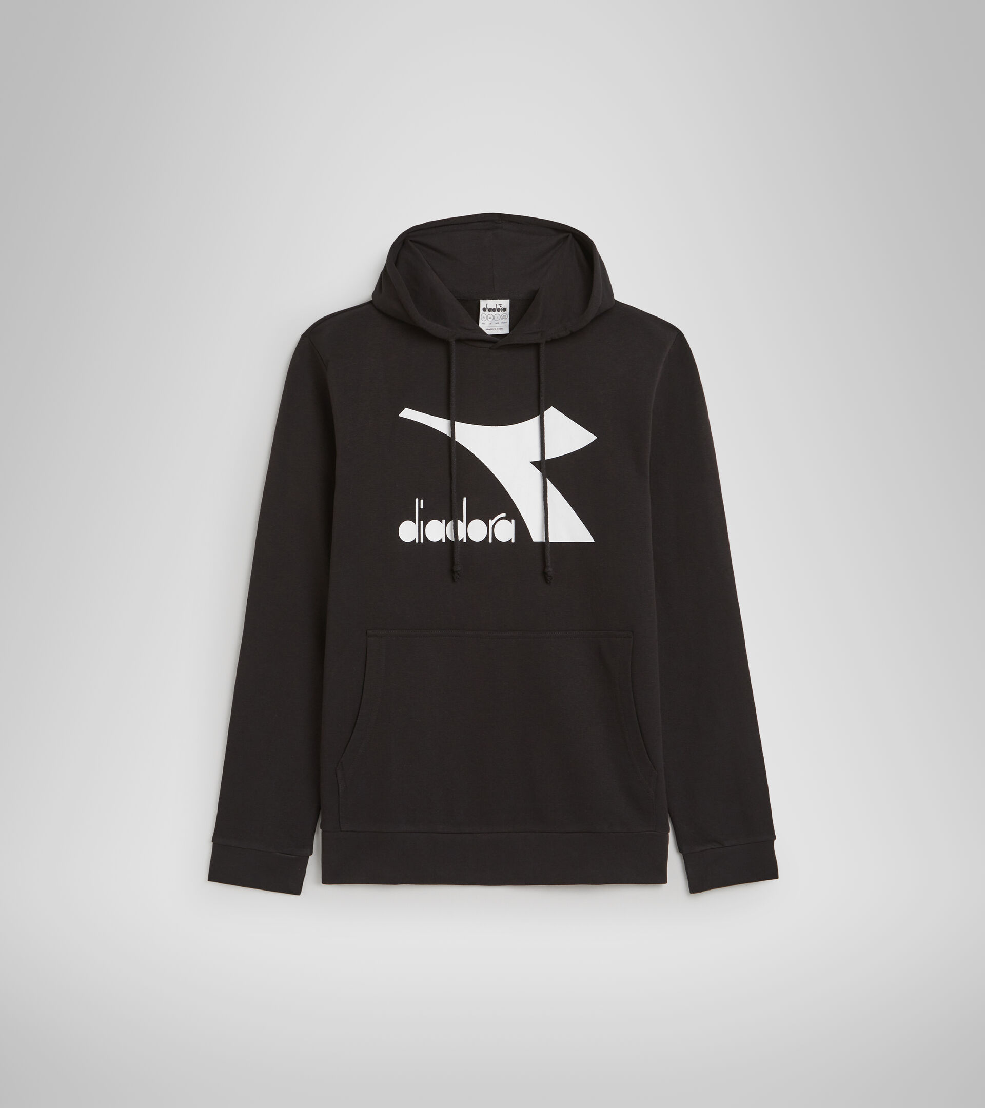 Cotton hoodie - Men HOODIE CHROMIA BLACK - Diadora