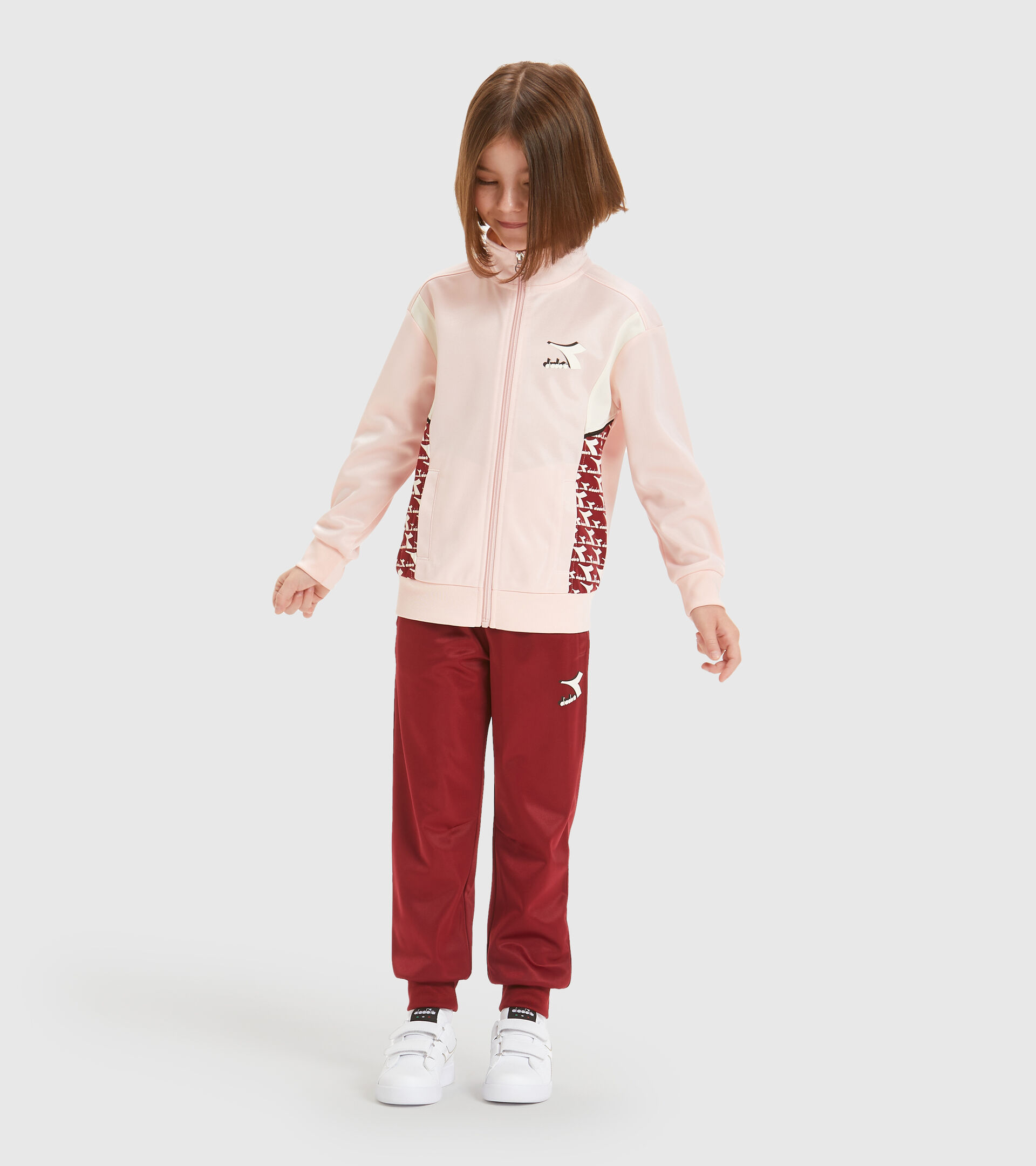 Tracksuit - Kids JU. LIGHT FZ TRACKSUIT CUBIC VEILED PINK - Diadora