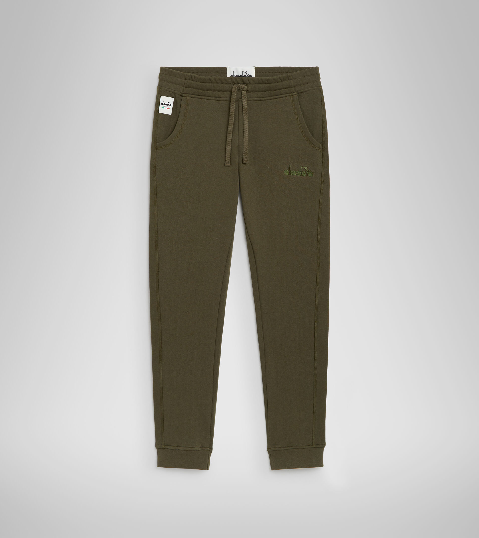 Cotton sports trousers - Made in Italy - Women L. JOGGER PANT MII GREEN MILITARY - Diadora