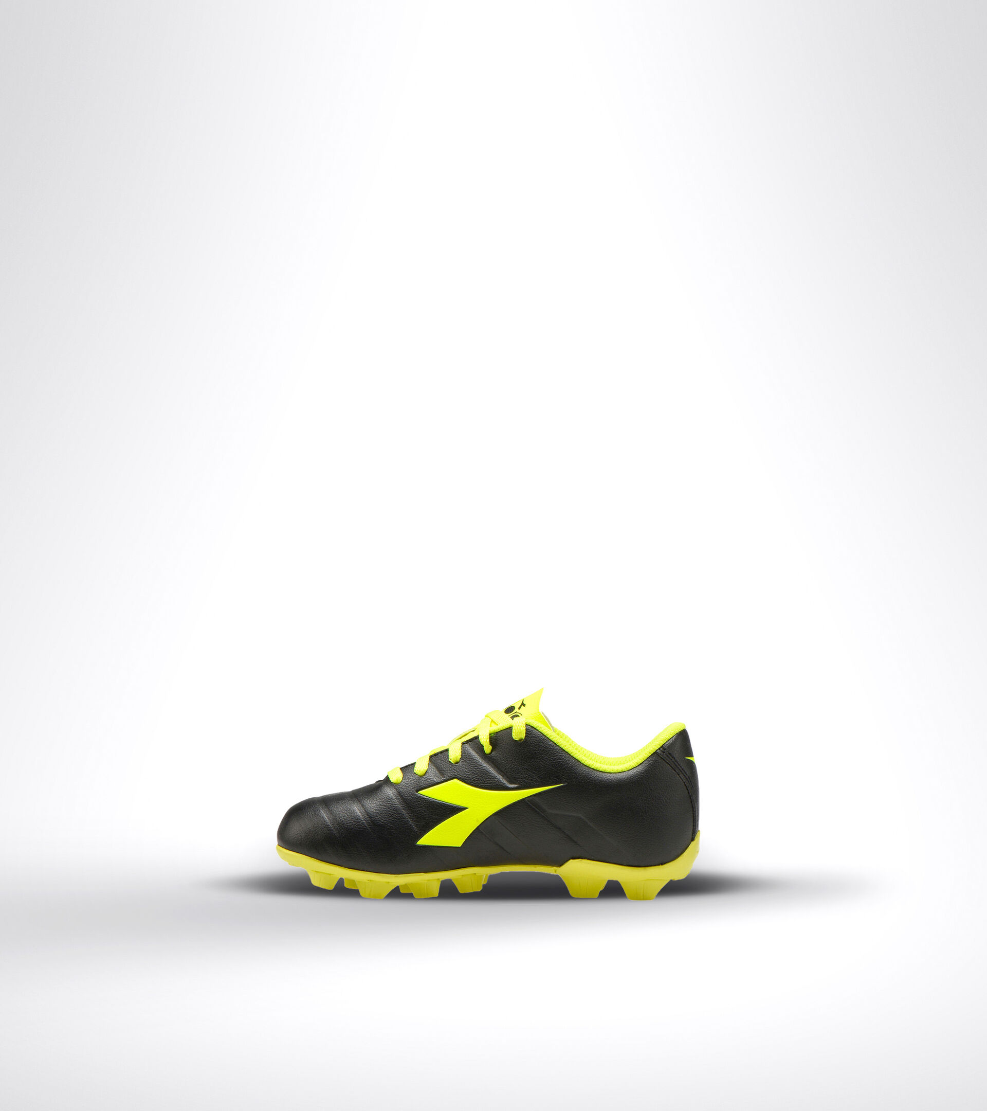 Hard ground football boot - Unisex kids PICHICHI 3 MD JR BLACK/FLUO YELLOW DIADORA - Diadora