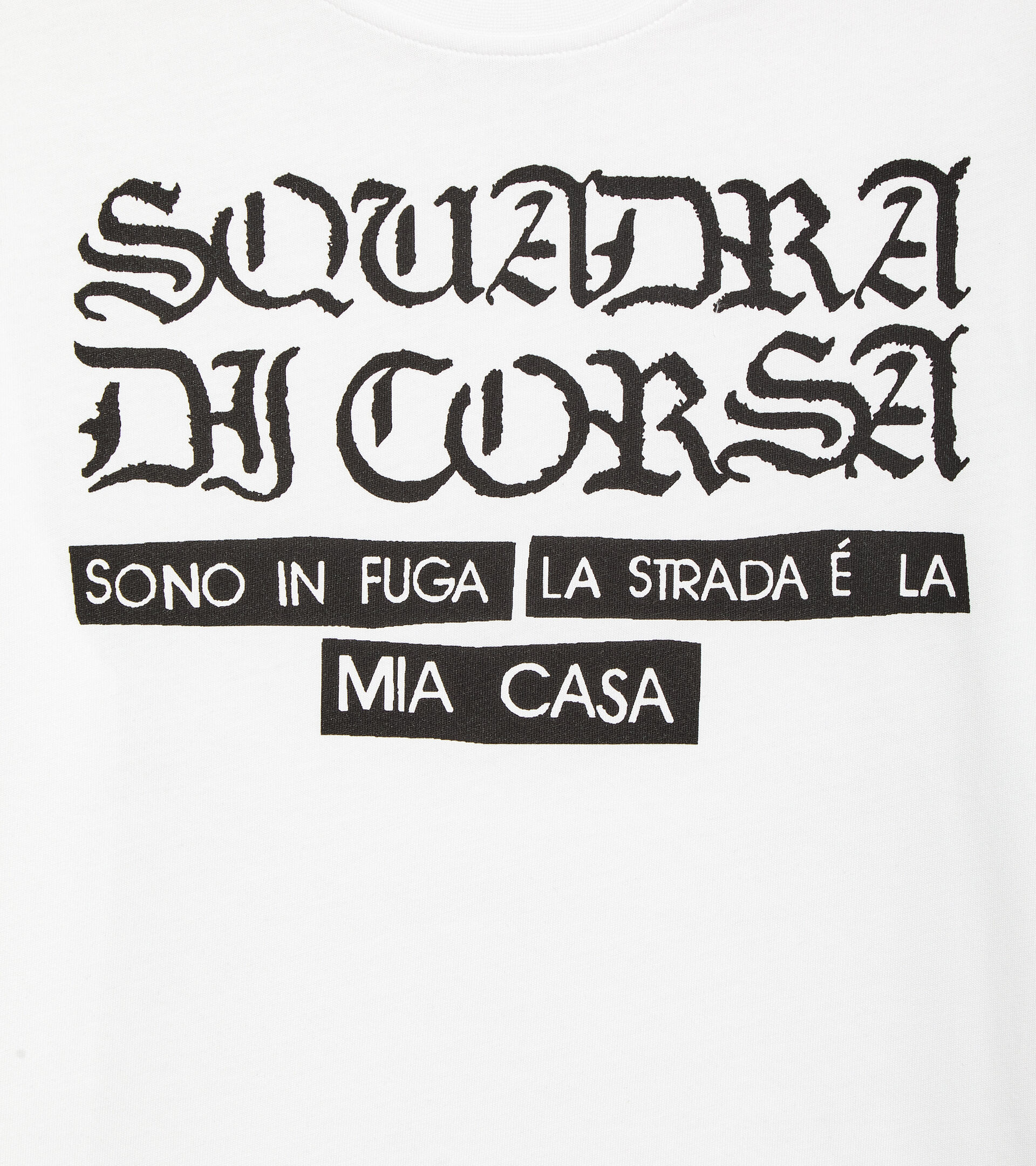 Squadra di Corsa t-shirt - Recycled cotton - Gender Neutral T-SHIRT SS SQUADRA DI CORSA OPTICAL WHITE - Diadora