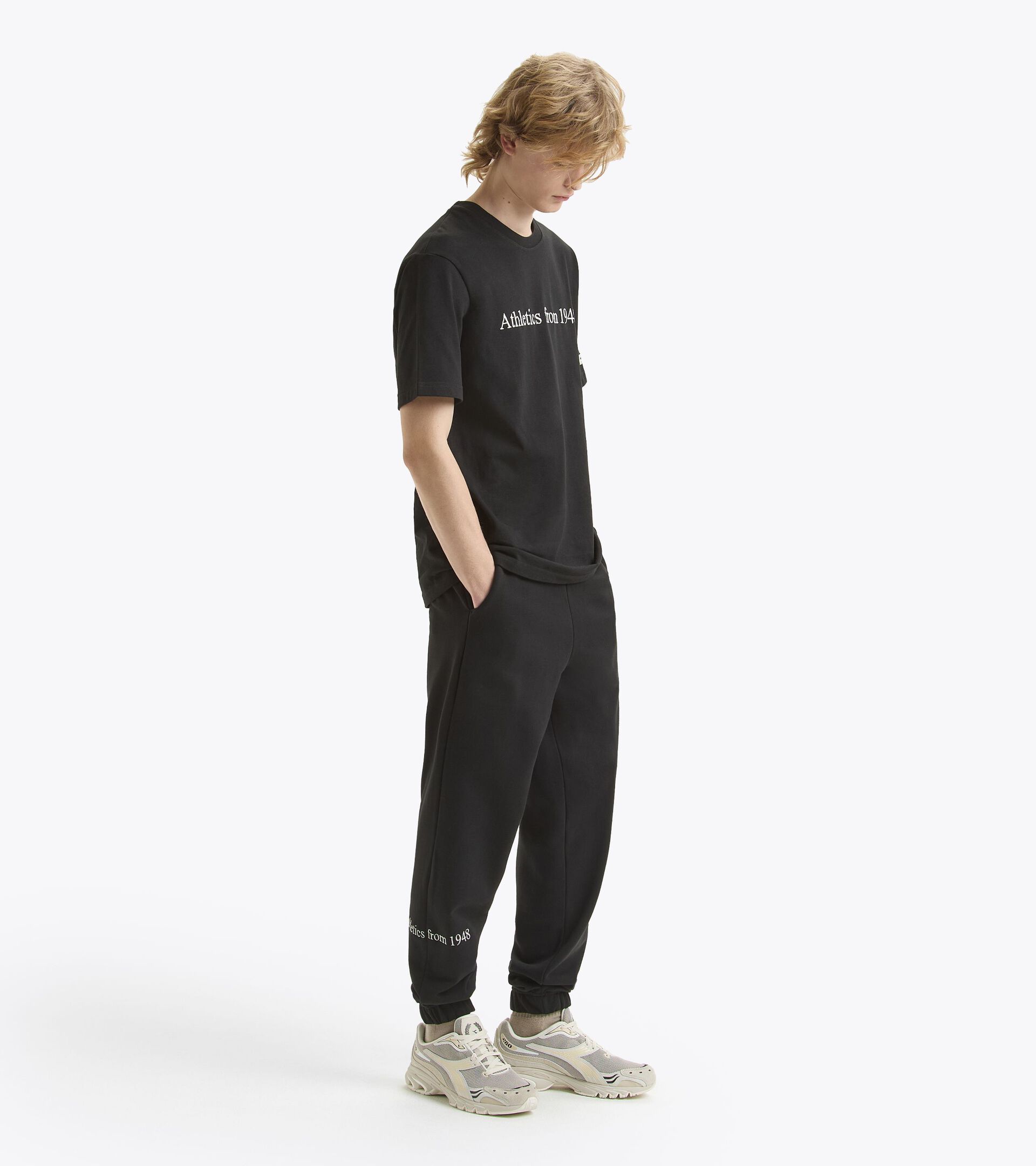 Jogger - Made in Italy - Gender Neutral JOGGER PANTS LEGACY NERO - Diadora