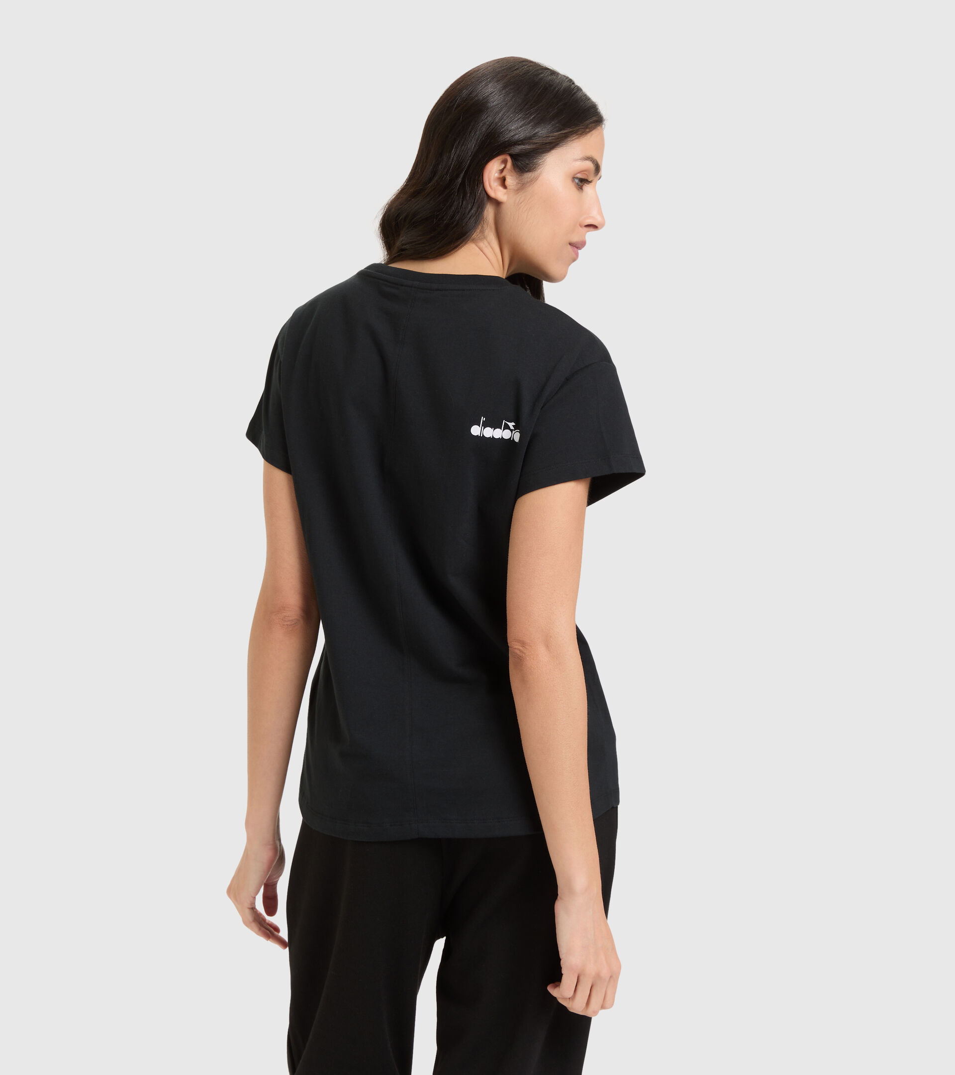 Sports T-shirt - Women L. T-SHIRT SS URBANITY BLACK - Diadora