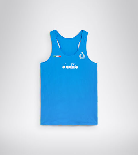 CANOTTA GARA UOMO BV ITALIA, AZUL NACIONAL Camiseta sin mangas de competición para hombre - Selección Italiana de Vóley Playa CANOTTA GARA UOMO BV ITALIA AZUL NACIONAL - Diadora