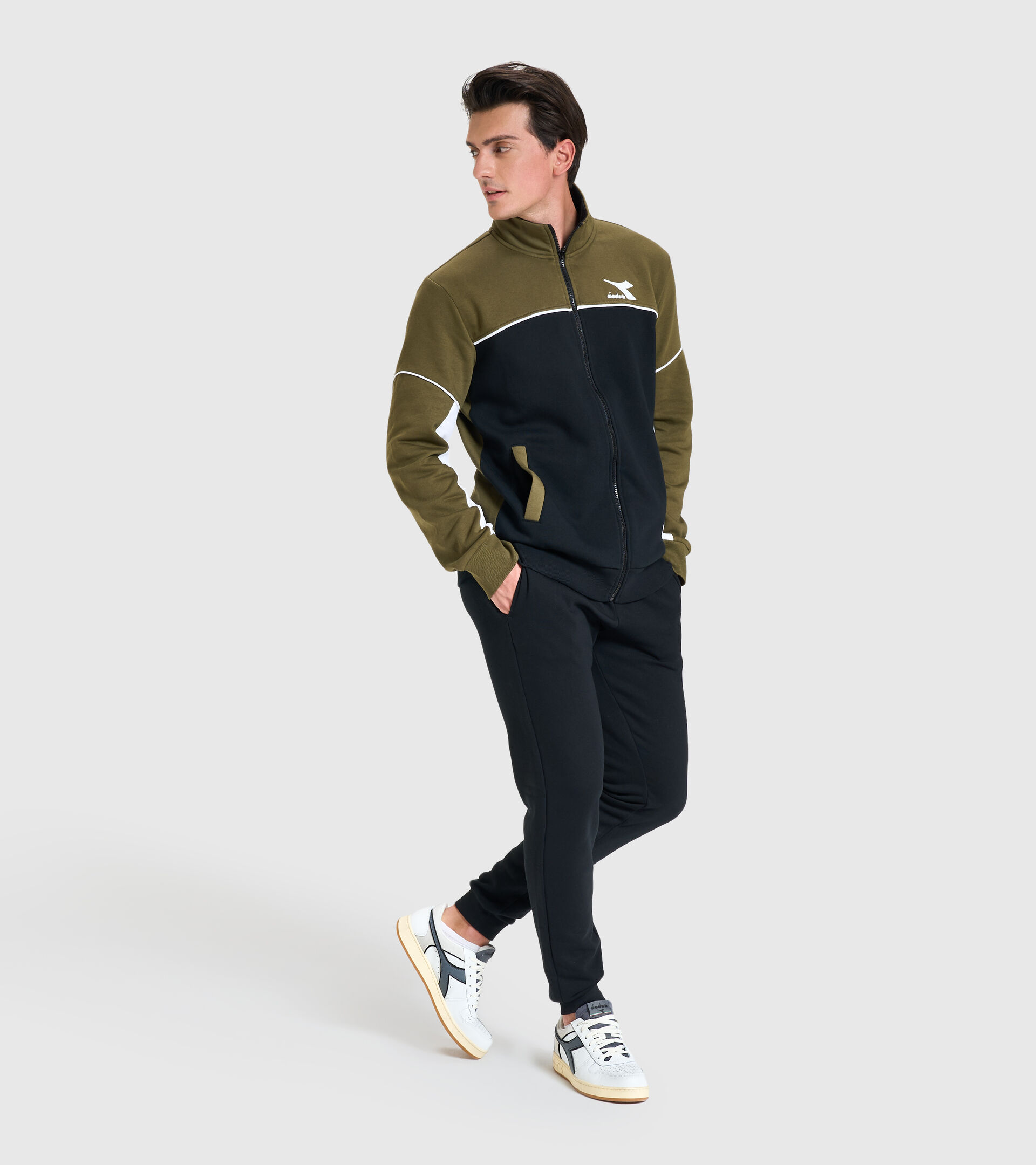 Tracksuit - Men TRACKSUIT FZ CORE BLACK - Diadora