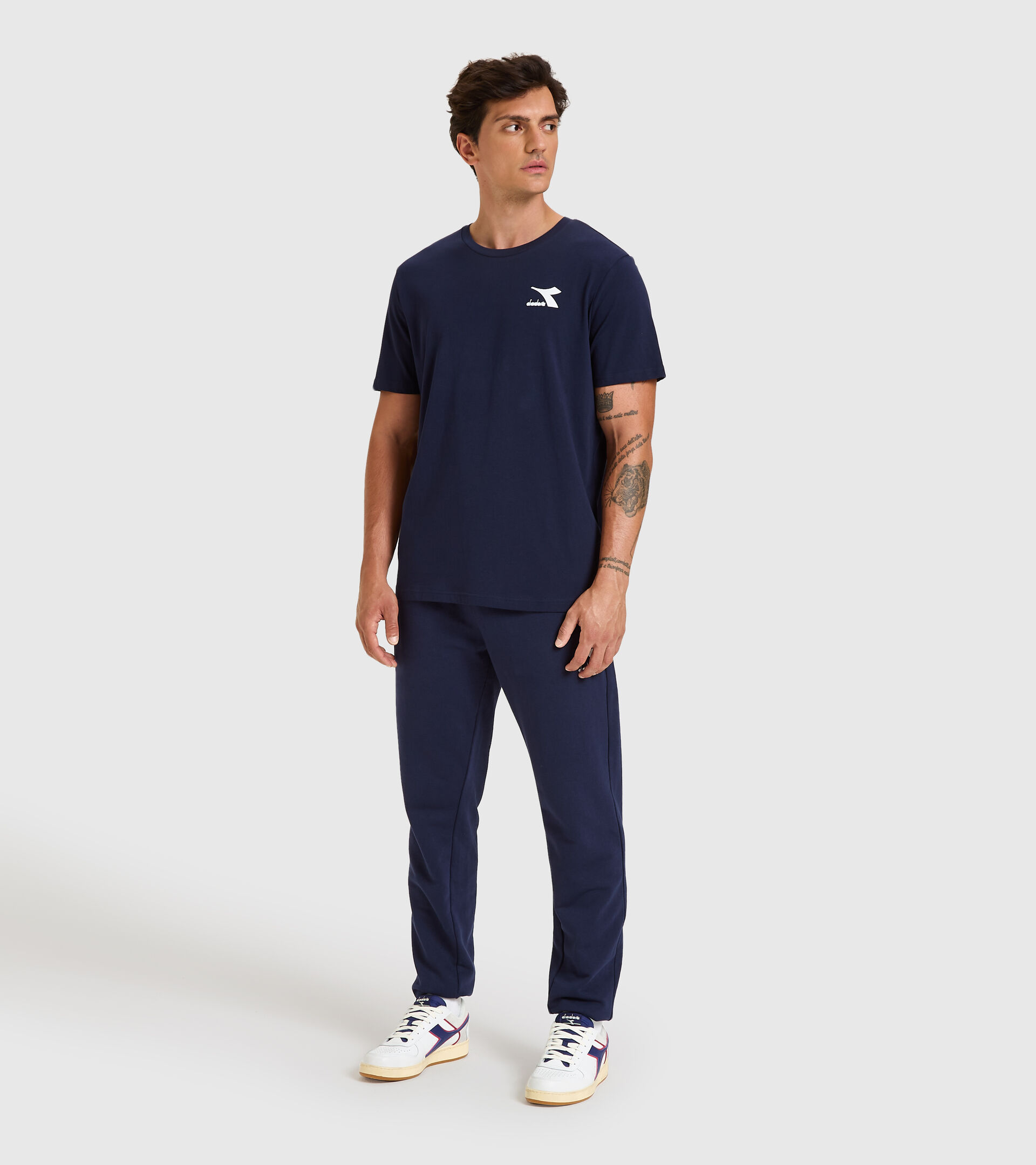 T-shirt - Men T-SHIRT SS CHROMIA CLASSIC NAVY - Diadora