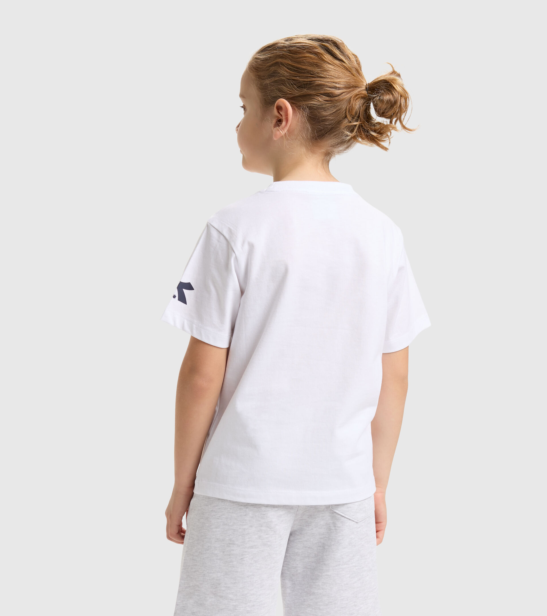 T-shirt de sport en coton - Ado Garçon JB.T-SHIRT SS DIADORA FC BLANC VIF - Diadora