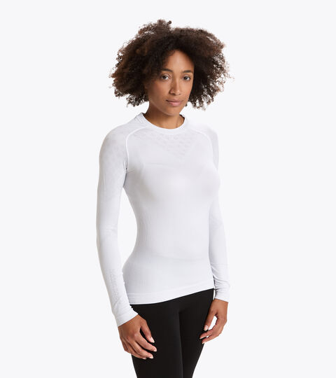 Long-sleeved training t-shirt - Women L. LS T-SHIRT ACT OPTICAL WHITE - Diadora