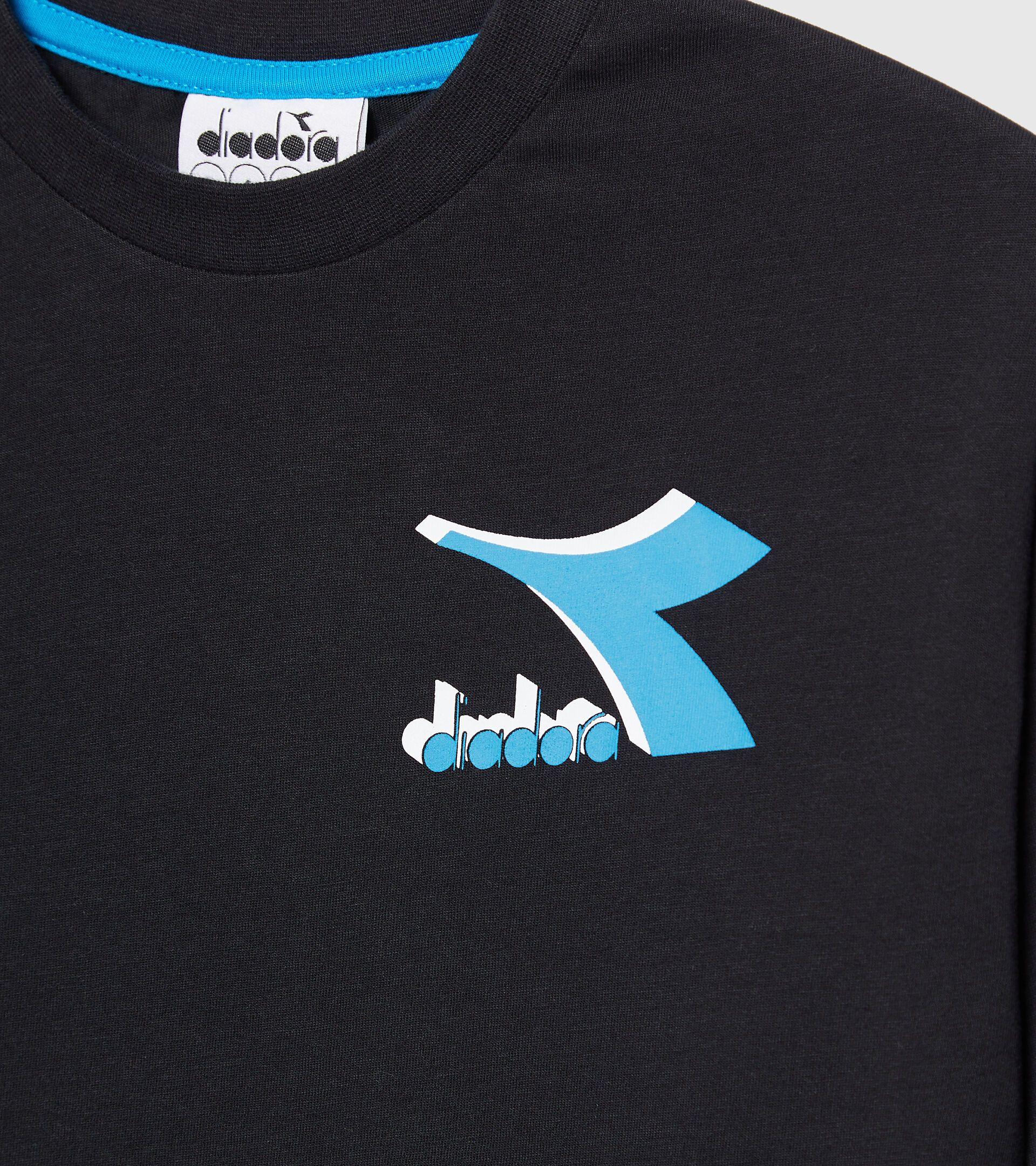 T-shirt - Kids JU.LS T-SHIRT CUBIC BLACK - Diadora