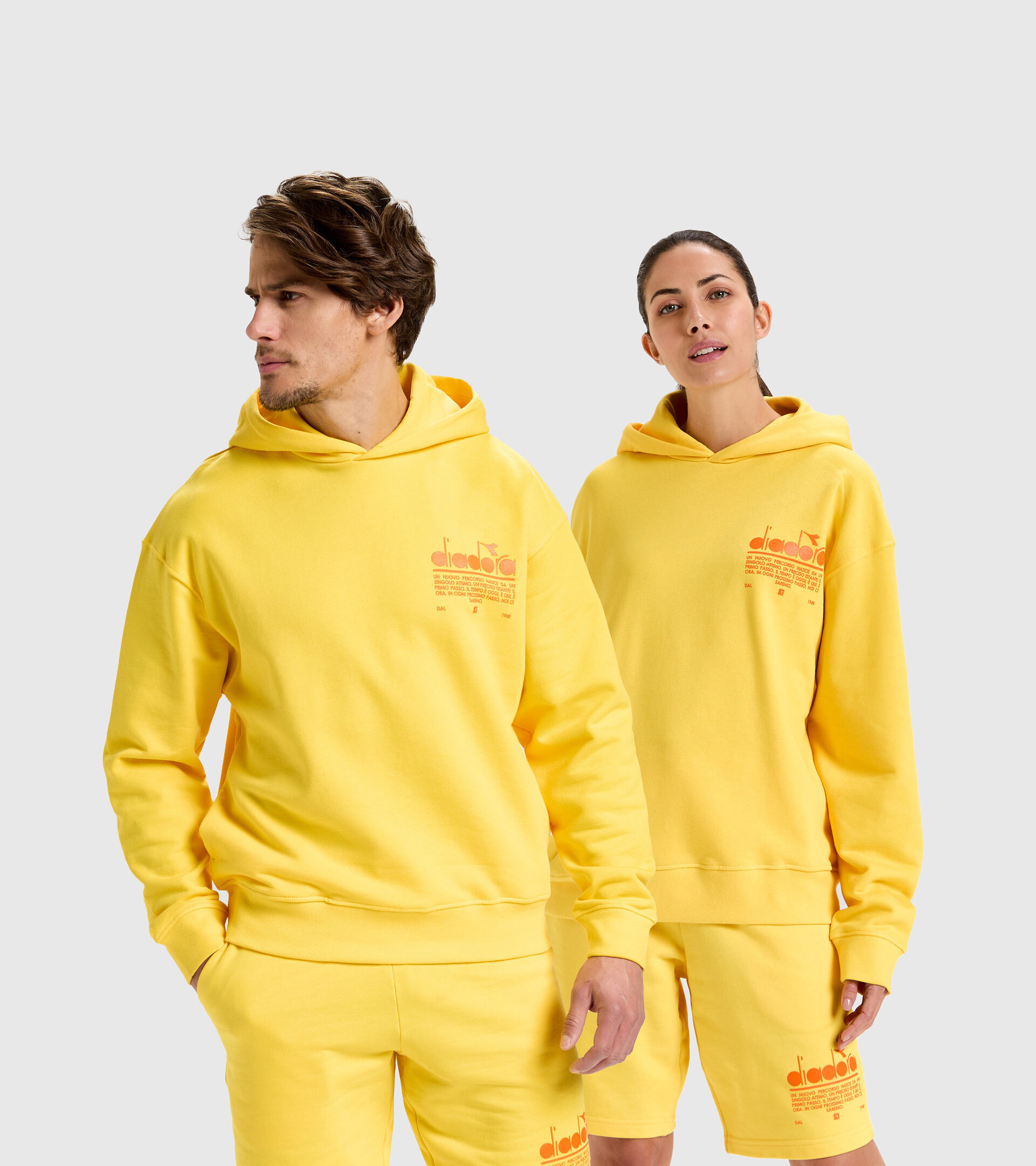 Cotton hoodie - Unisex HOODIE MANIFESTO YELLOW LENS - Diadora