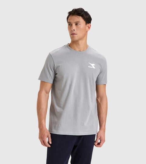 Cotton T-shirt - Men T-SHIRT SS CORE GRAY MOUSE - Diadora