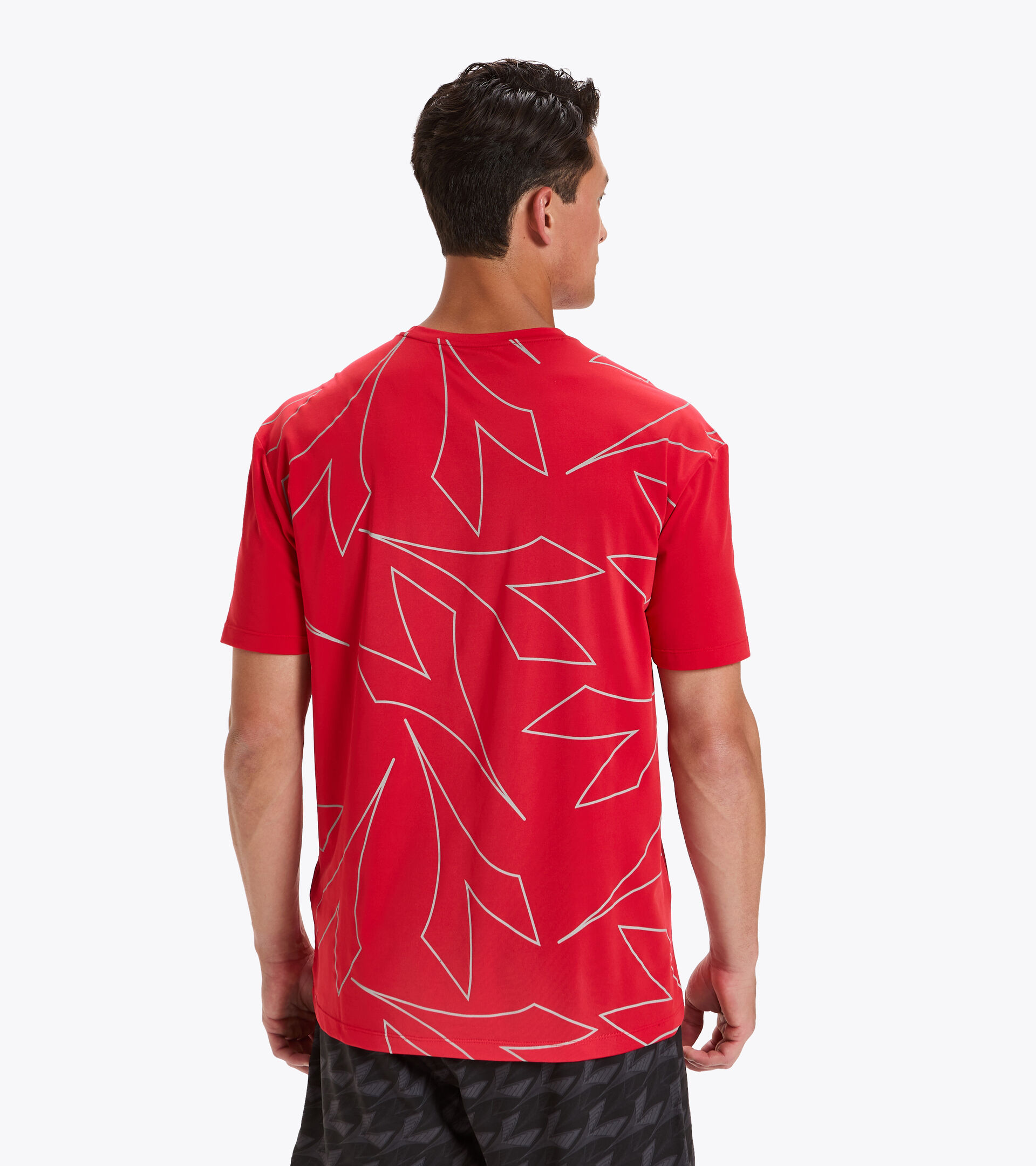 Camiseta para correr - Hombre SS T-SHIRT BE ONE TECH ROJO LICEOS - Diadora