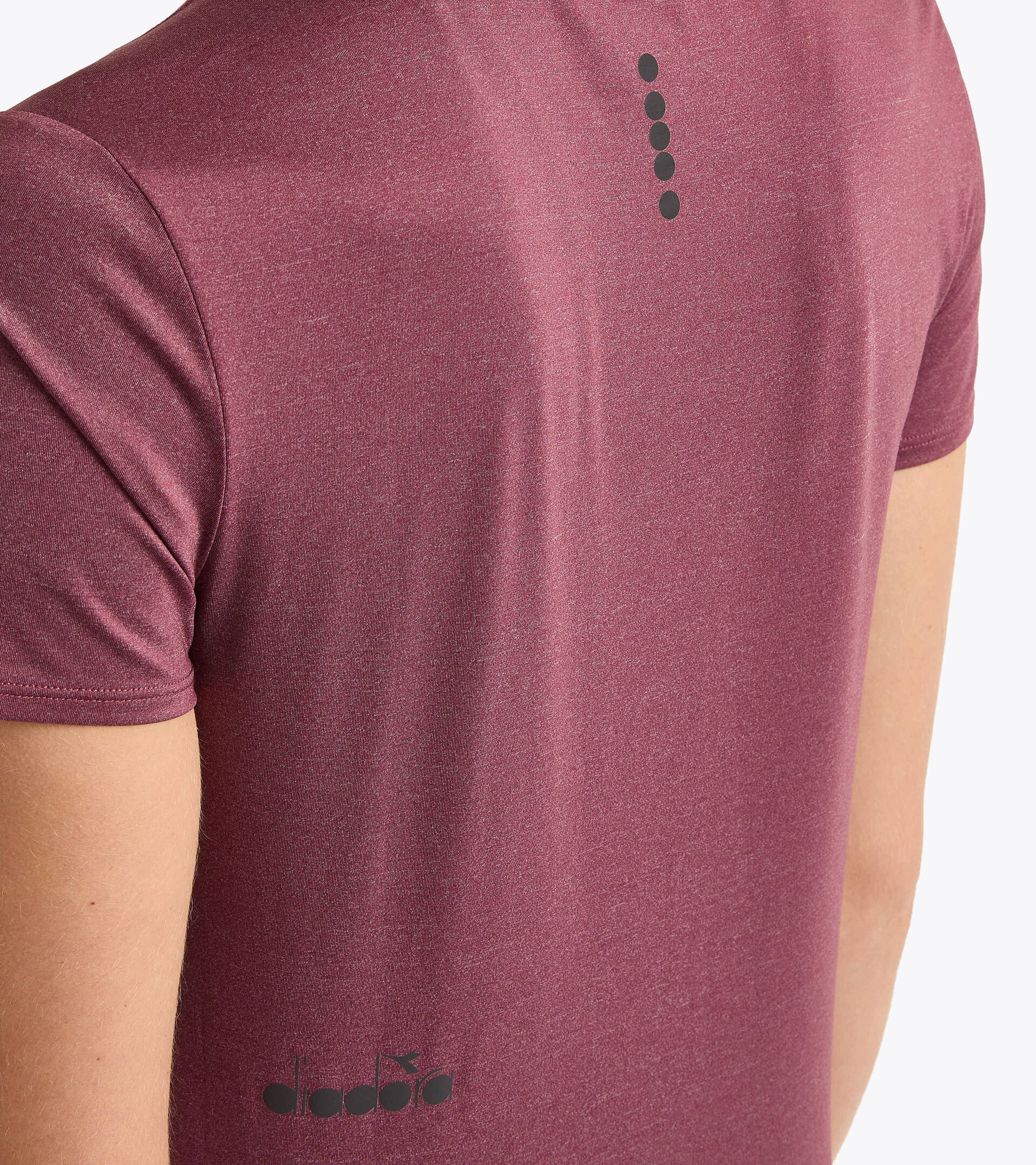 T-shirt de running performances§Femme L. SS T-SHIRT TECH RUN CREW ROUGE BANDEROLE - Diadora