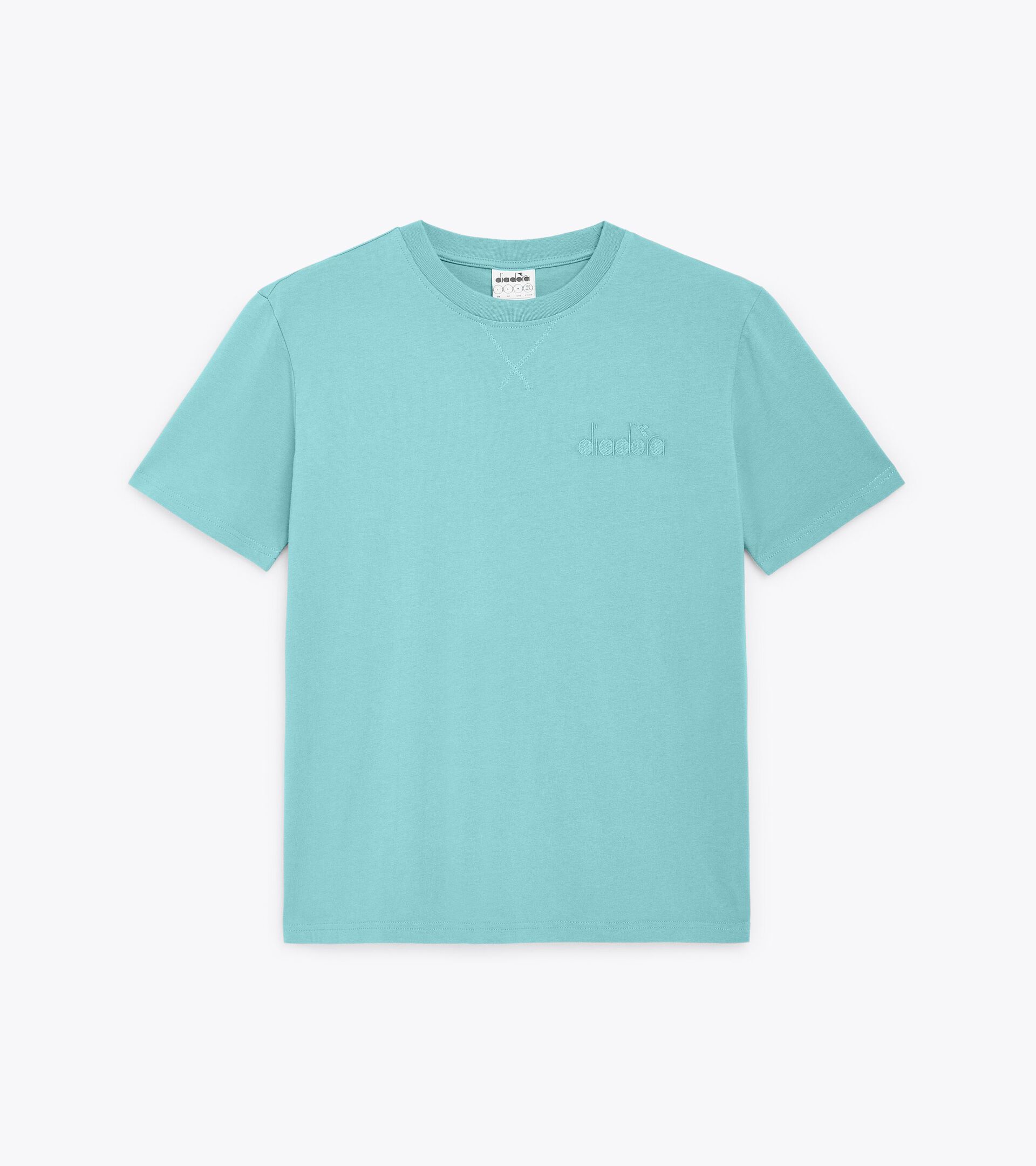 T-shirt - Gender Neutral T-SHIRT SS ATHL. LOGO TURQUOISE   (65135) - Diadora