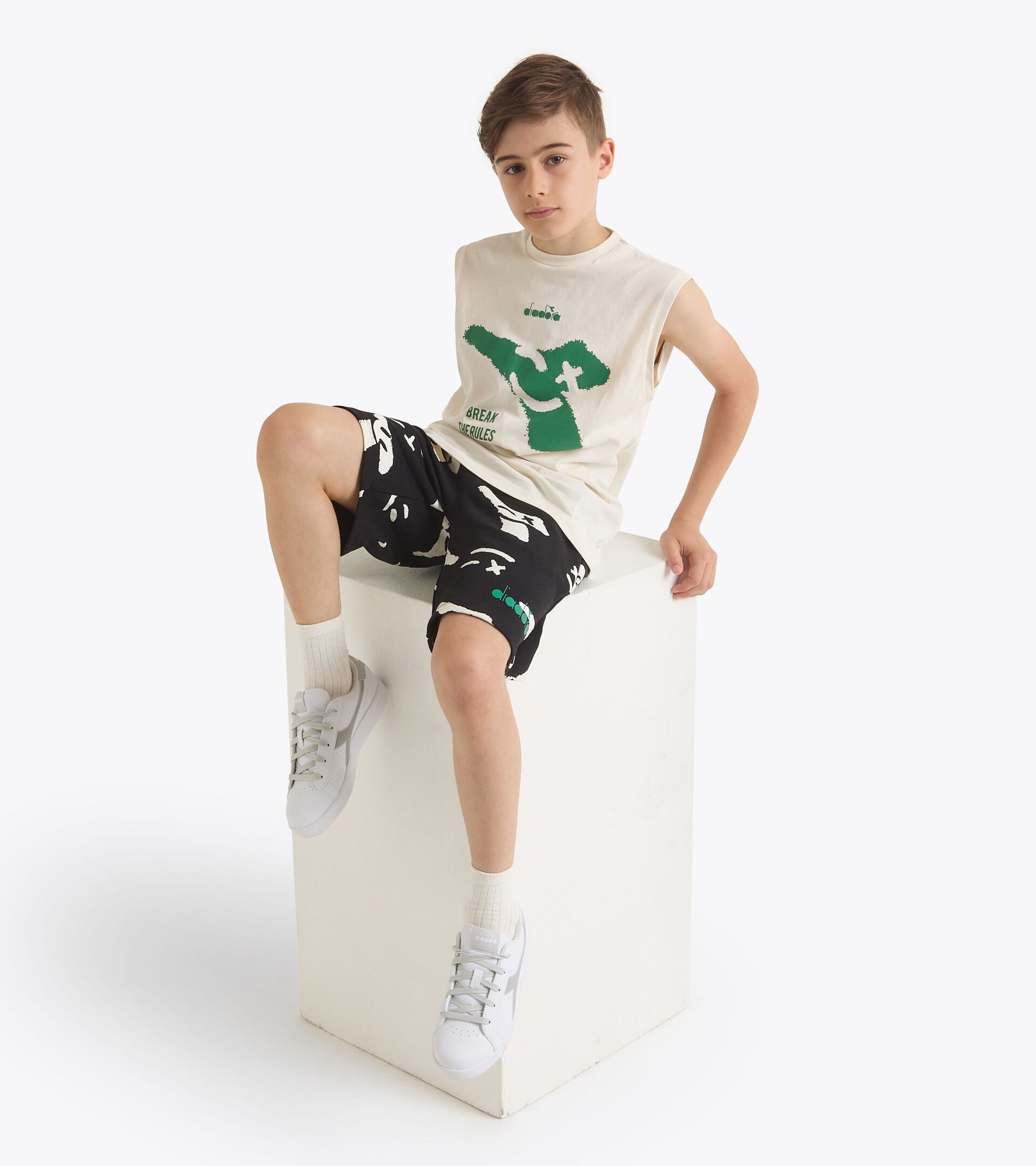 Camiseta de manga corta - Niño
JB. T-SHIRT SL SMILE LOGO CREAM - Diadora